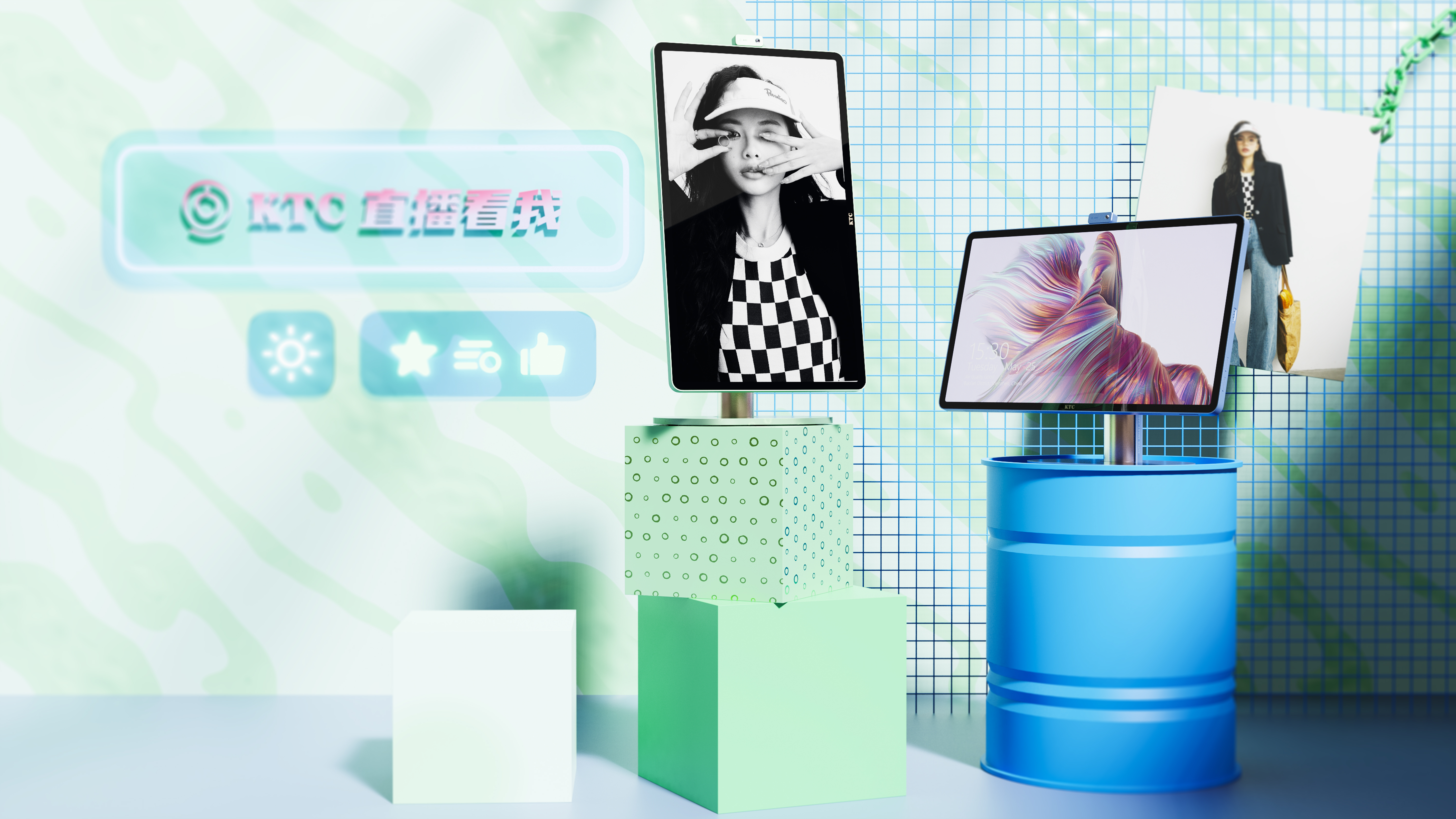 Minimalist，science and technology，monitor，Flat，removable，