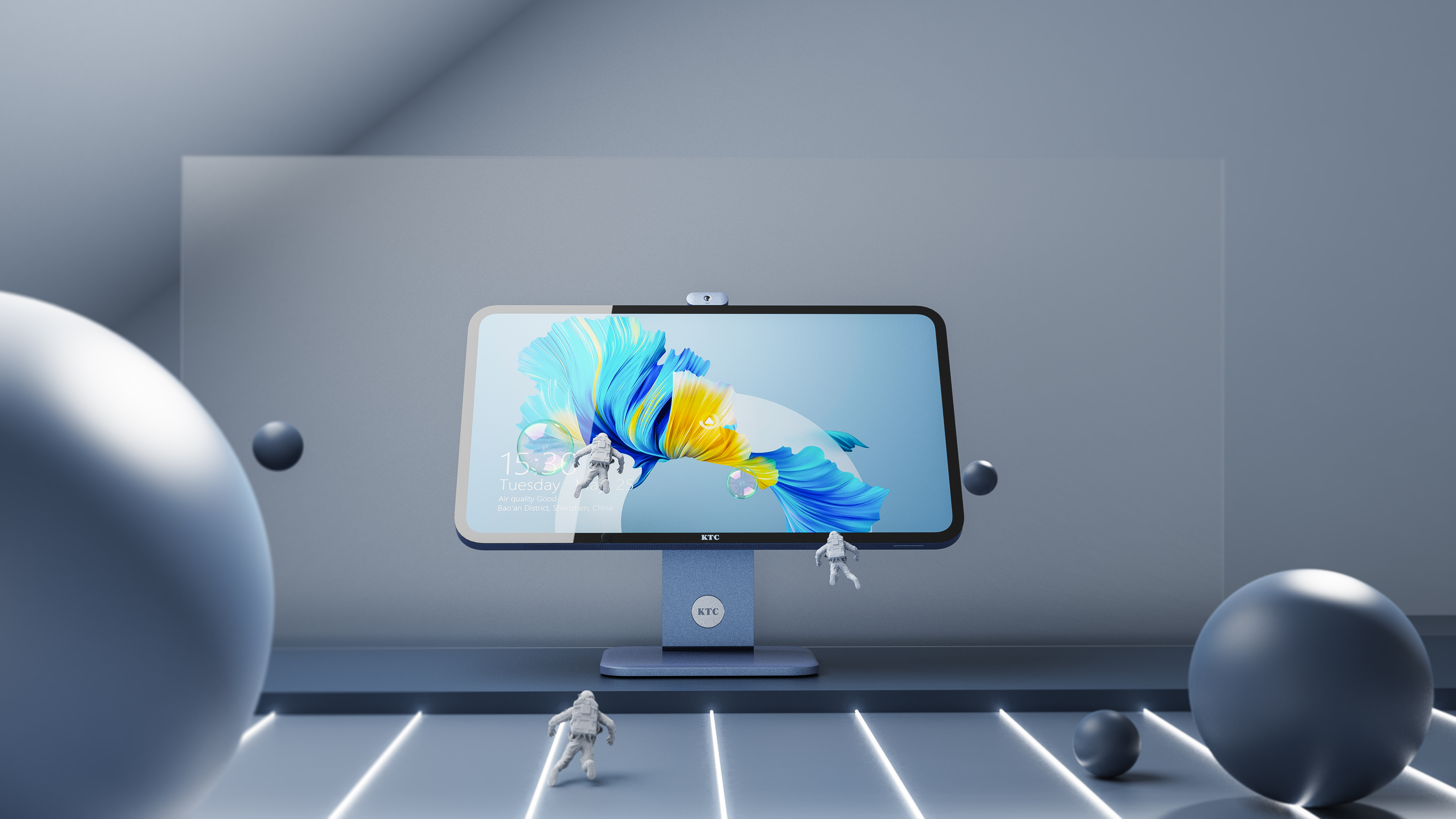 Minimalist，science and technology，monitor，Flat，removable，