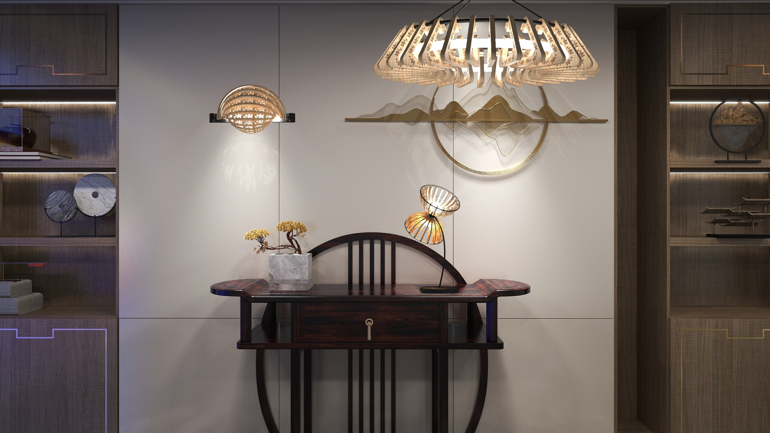 Intangible cultural heritage，Cultural and creative products，lamps and lanterns，Desk lamp，a chandelier，Wall lamp，