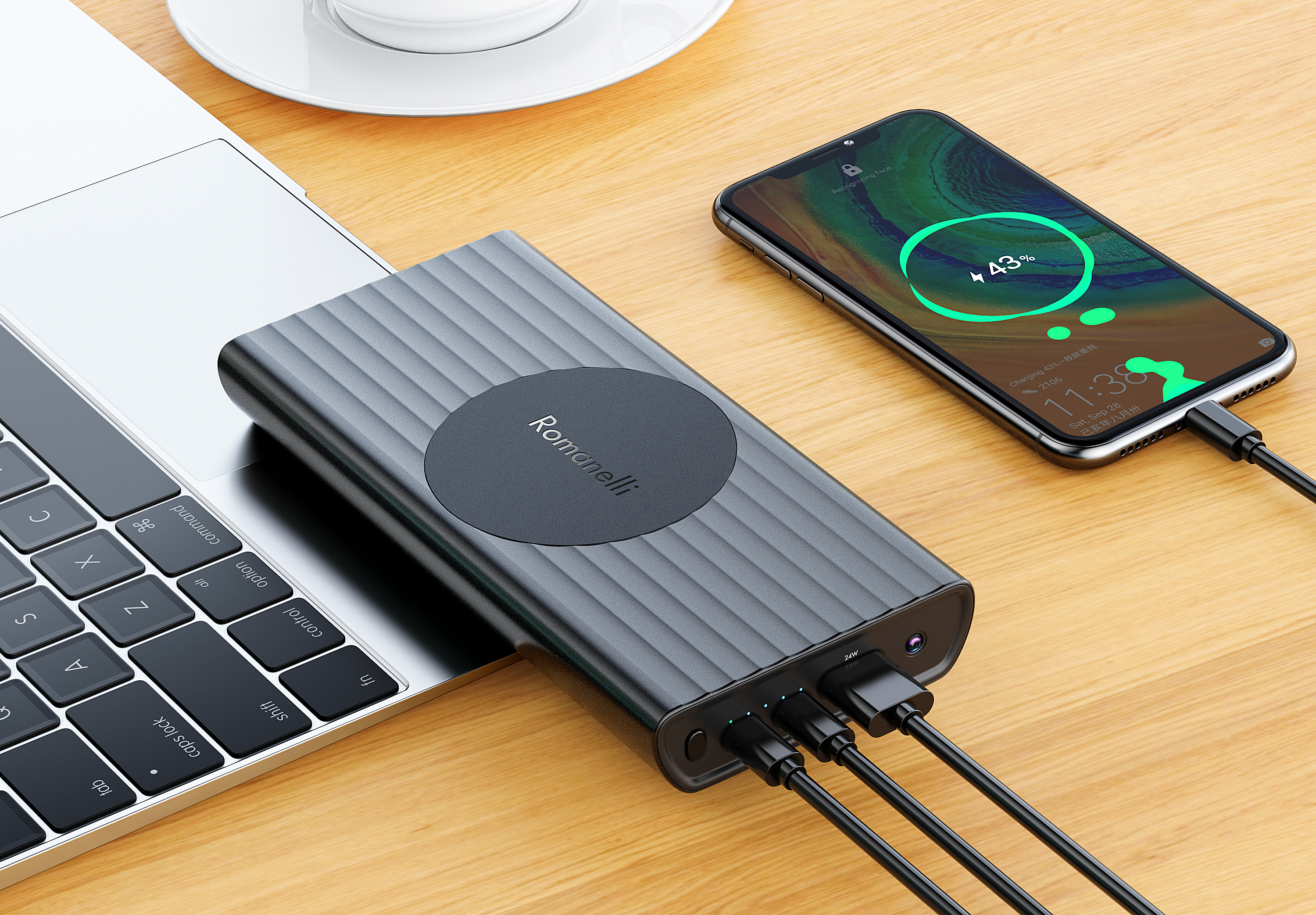 portable battery，3c，Product rendering，