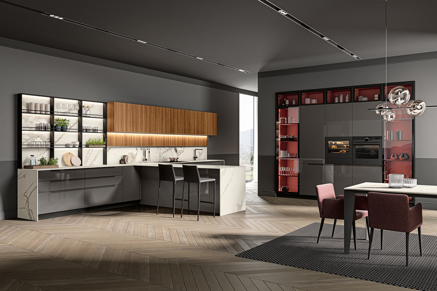 furniture，Interior design，kitchen，