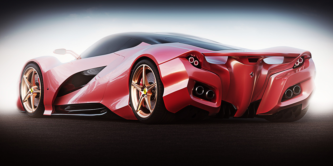 ferrari，Sports car，effect，