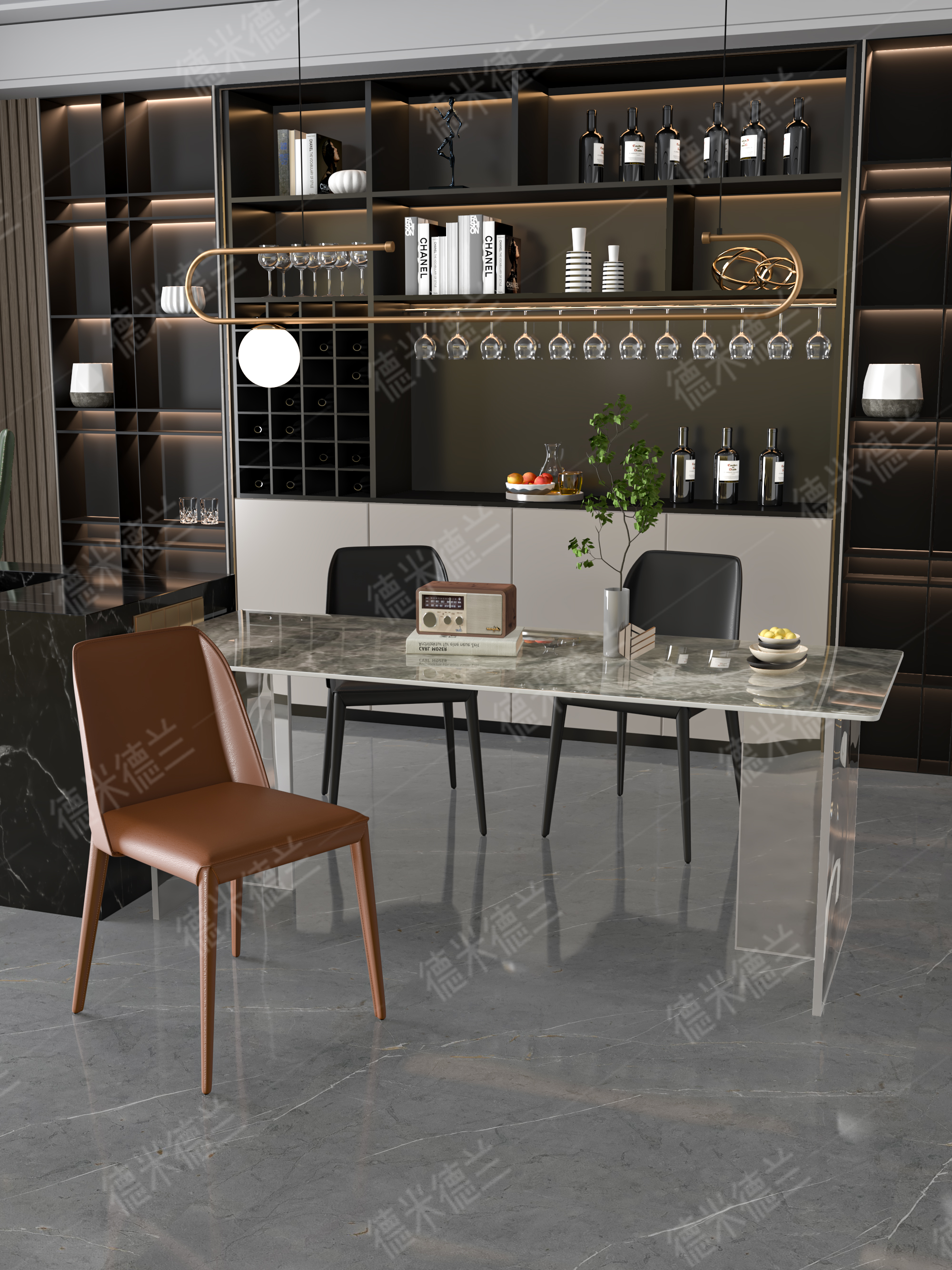 3D modeling, scene renderings, details pages，