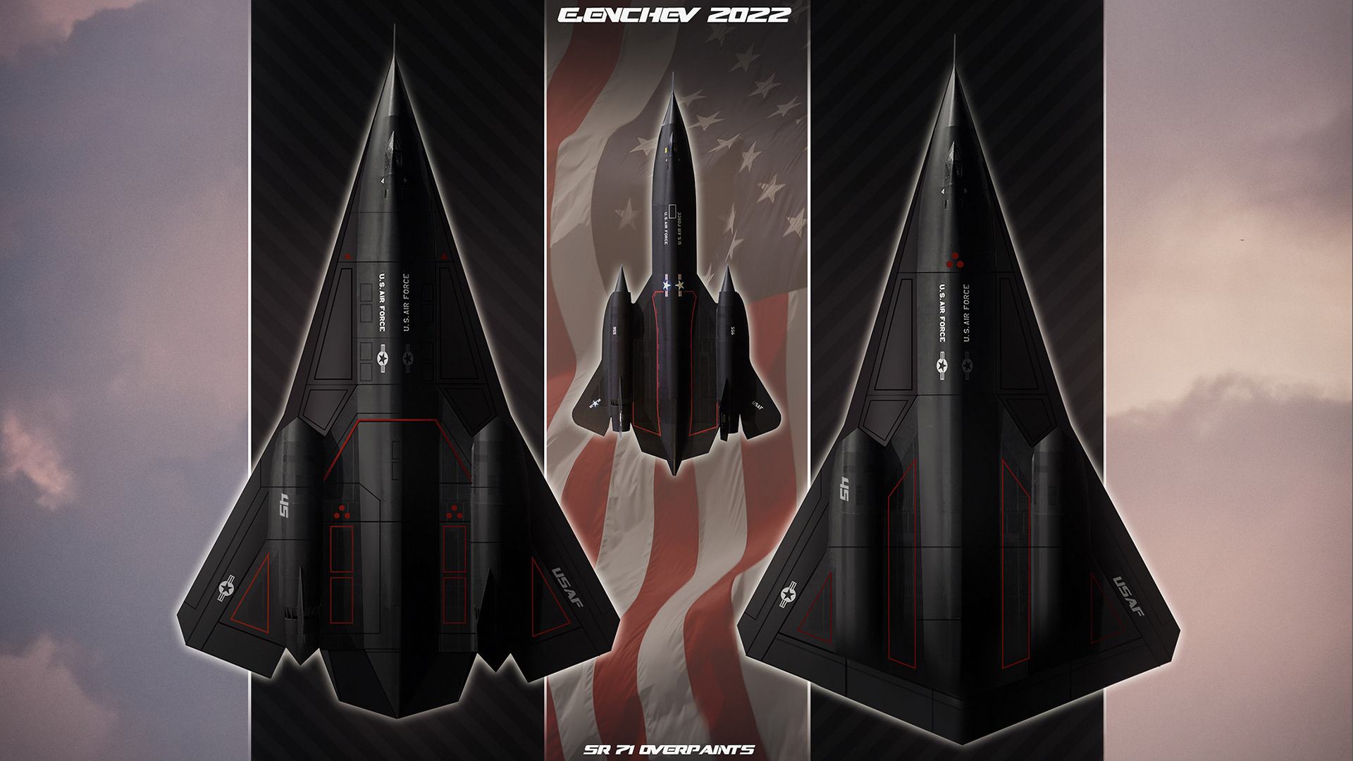aircraft，Airplane，blackbird，spy，sr71，Fighter，Design，