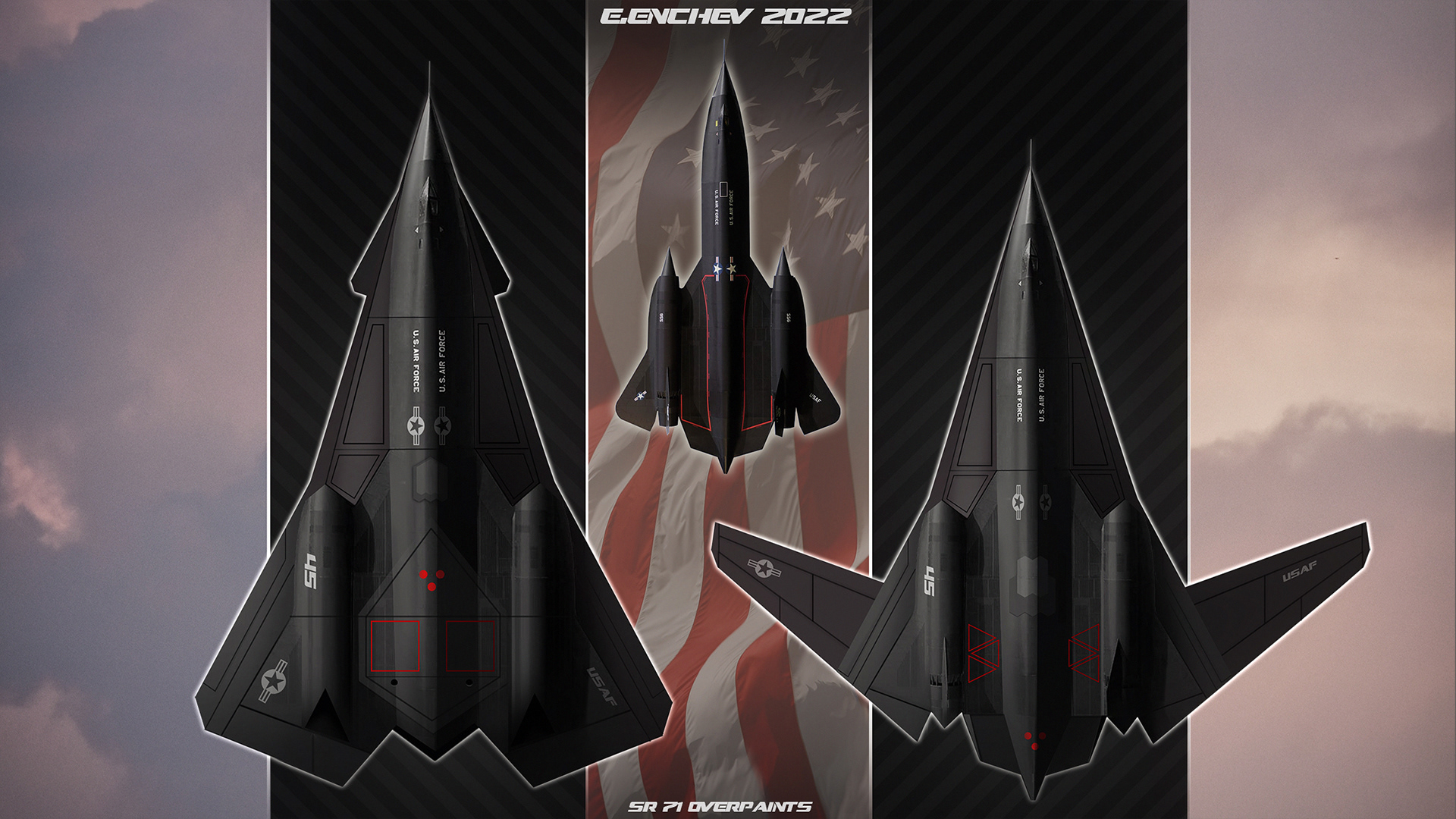 aircraft，Airplane，blackbird，spy，sr71，Fighter，Design，