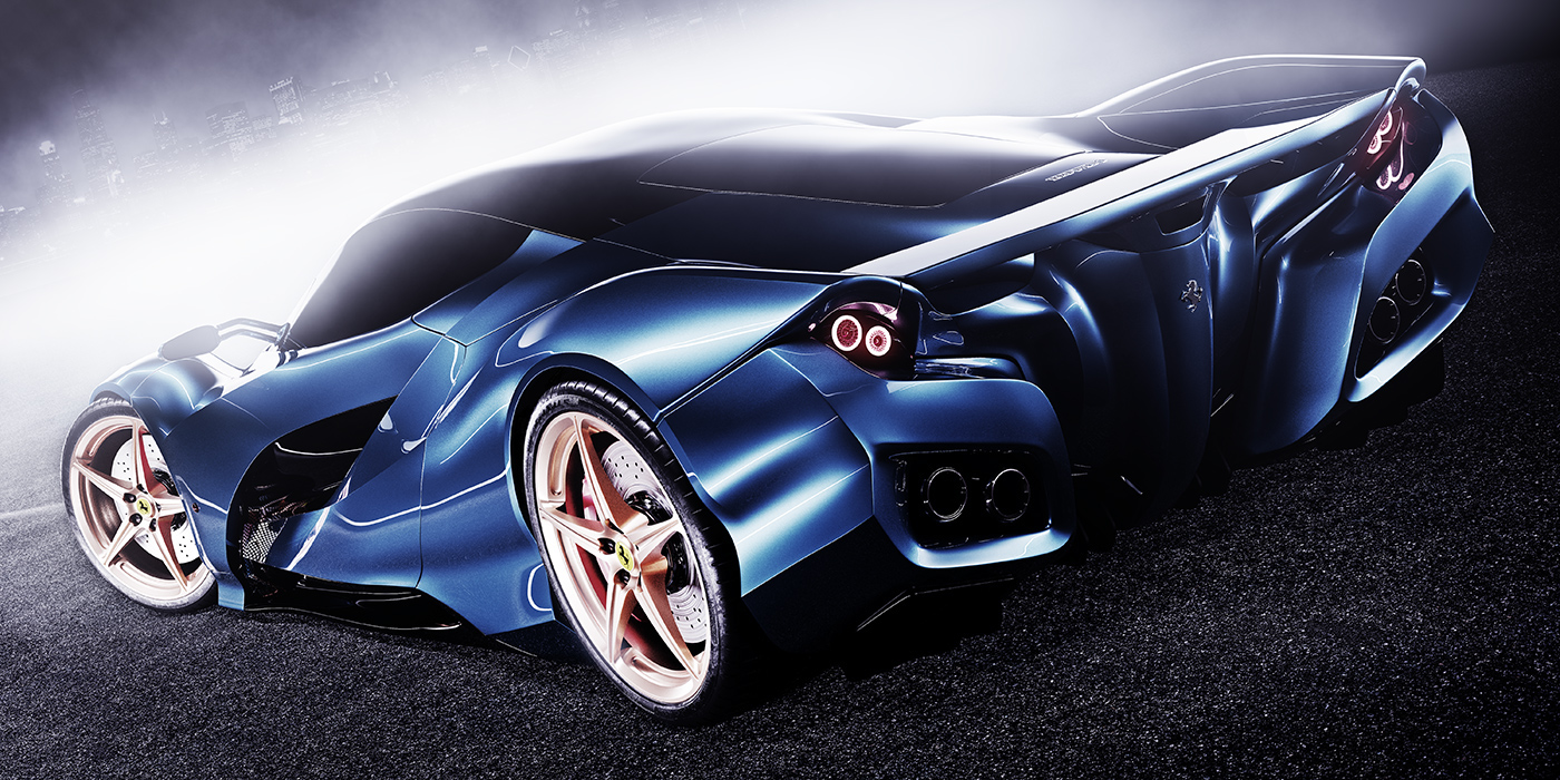 ferrari，Sports car，effect，