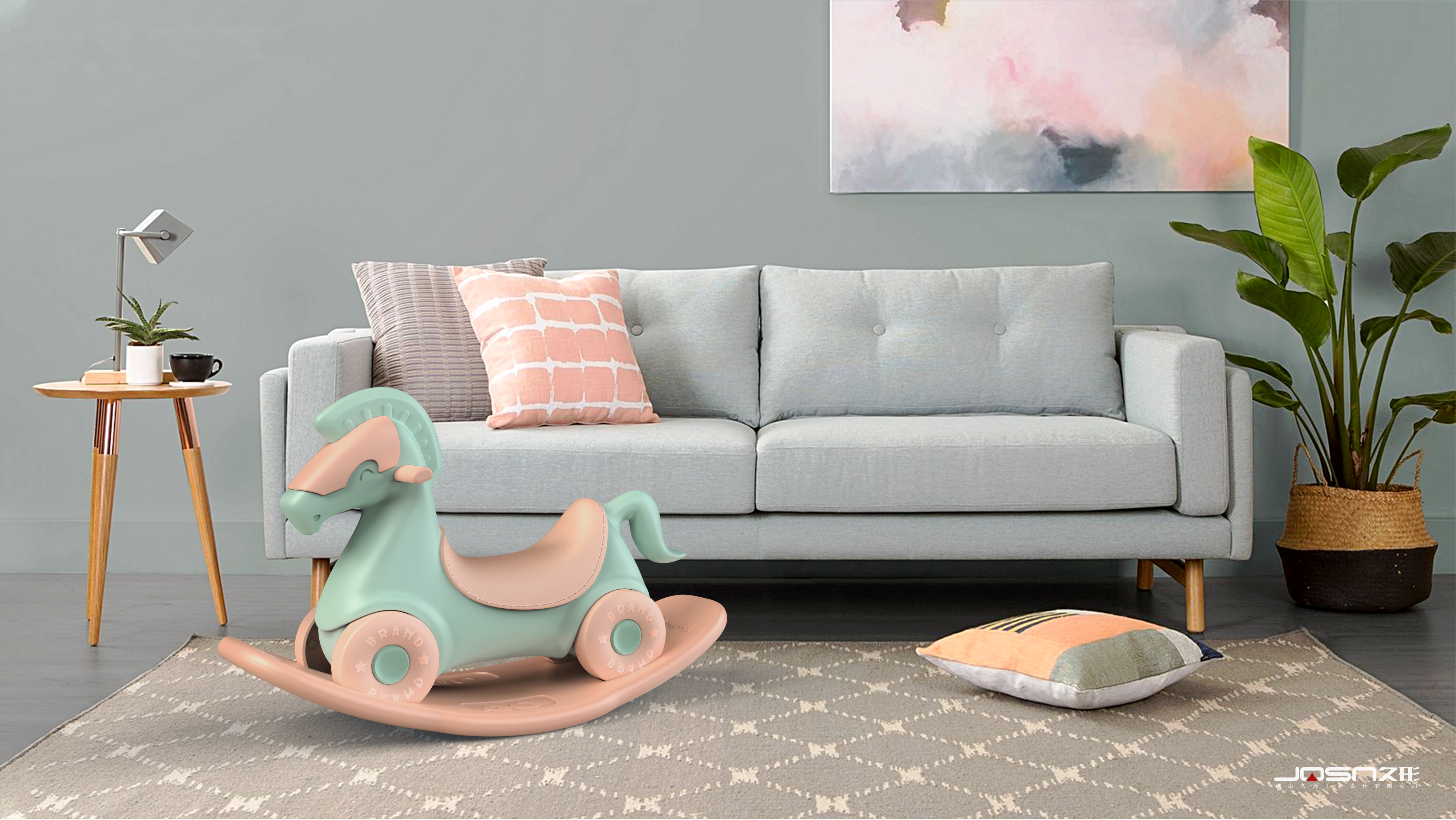 rocking horse，Infant child，Mother and baby，Product who，Children's products，Toys，Render，