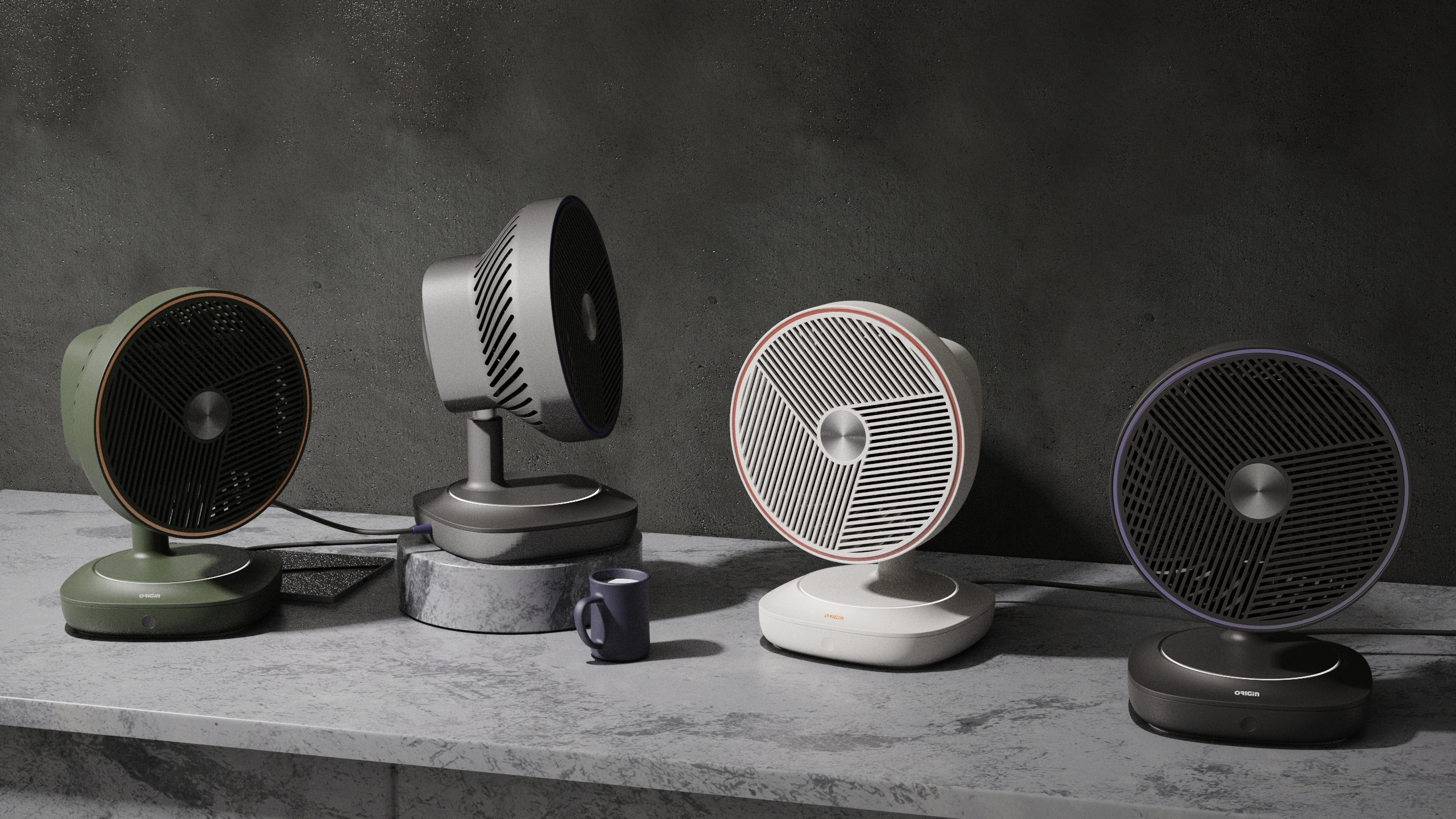 Desktop fan，Dark，atmosphere，Household Electric Appliances，