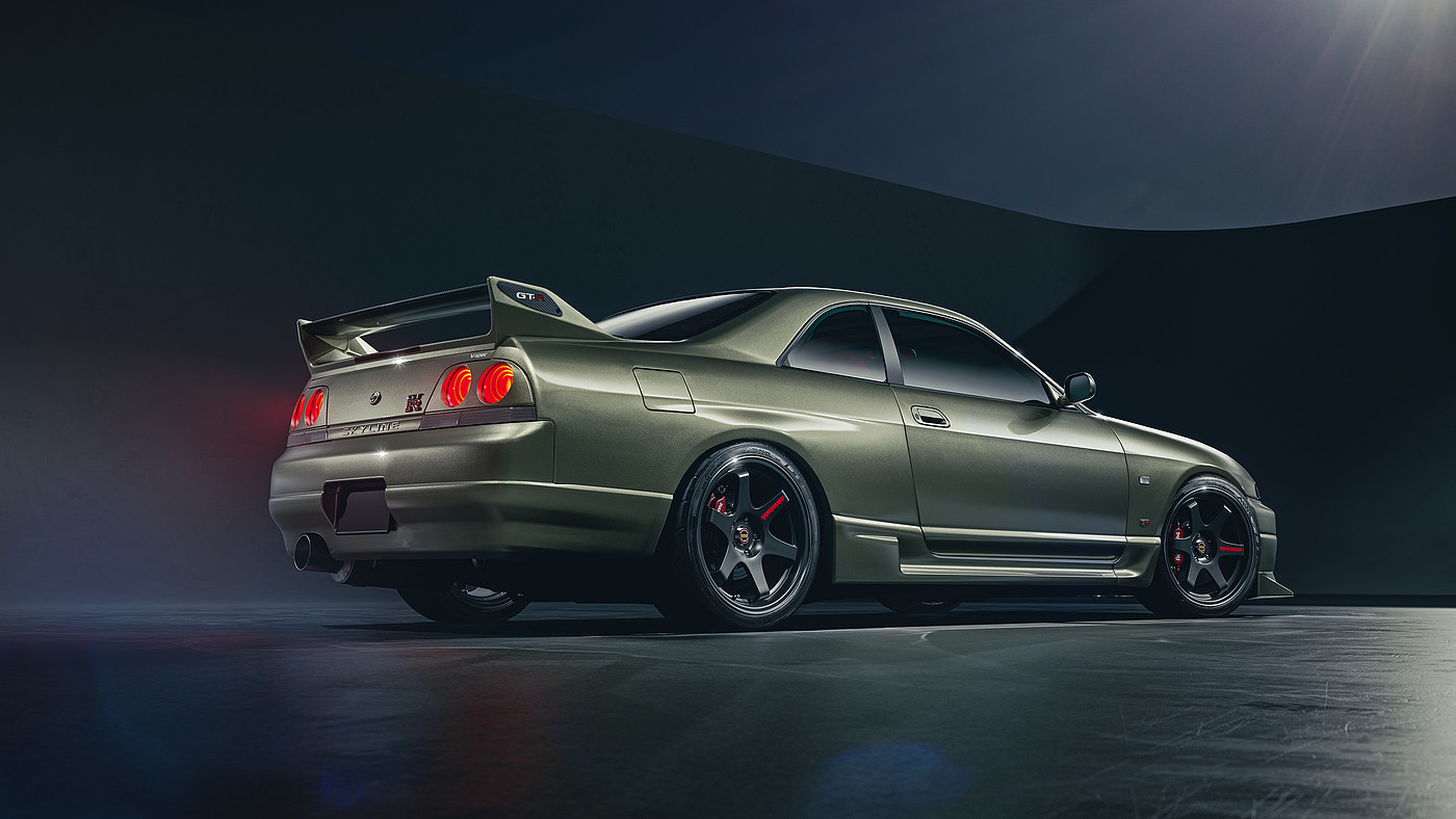 cgi，GTR，R33，Sports car，automobile，