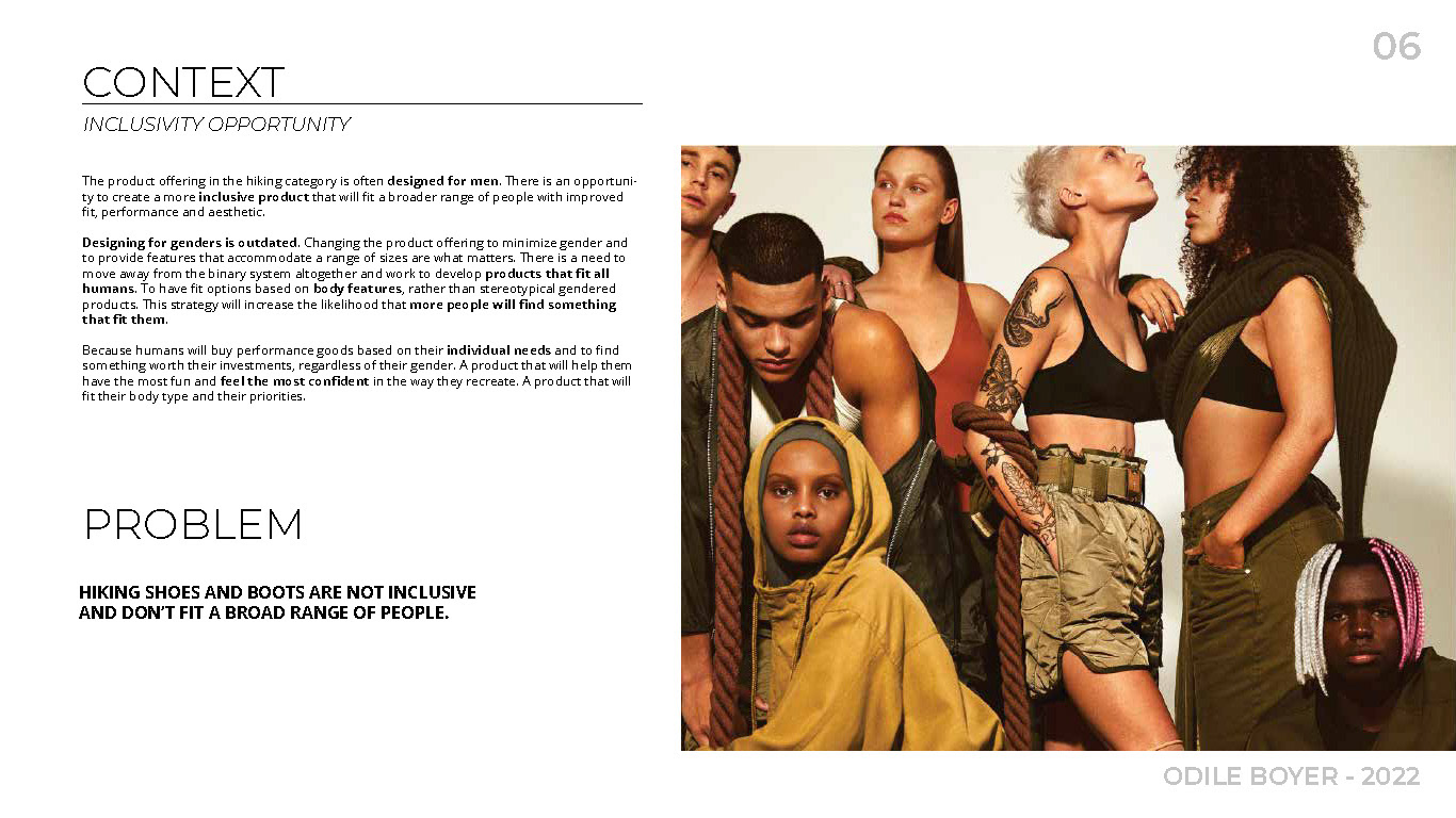 Odile Boyer，Climbing shoes，product design，Ergonomics，HOKA，