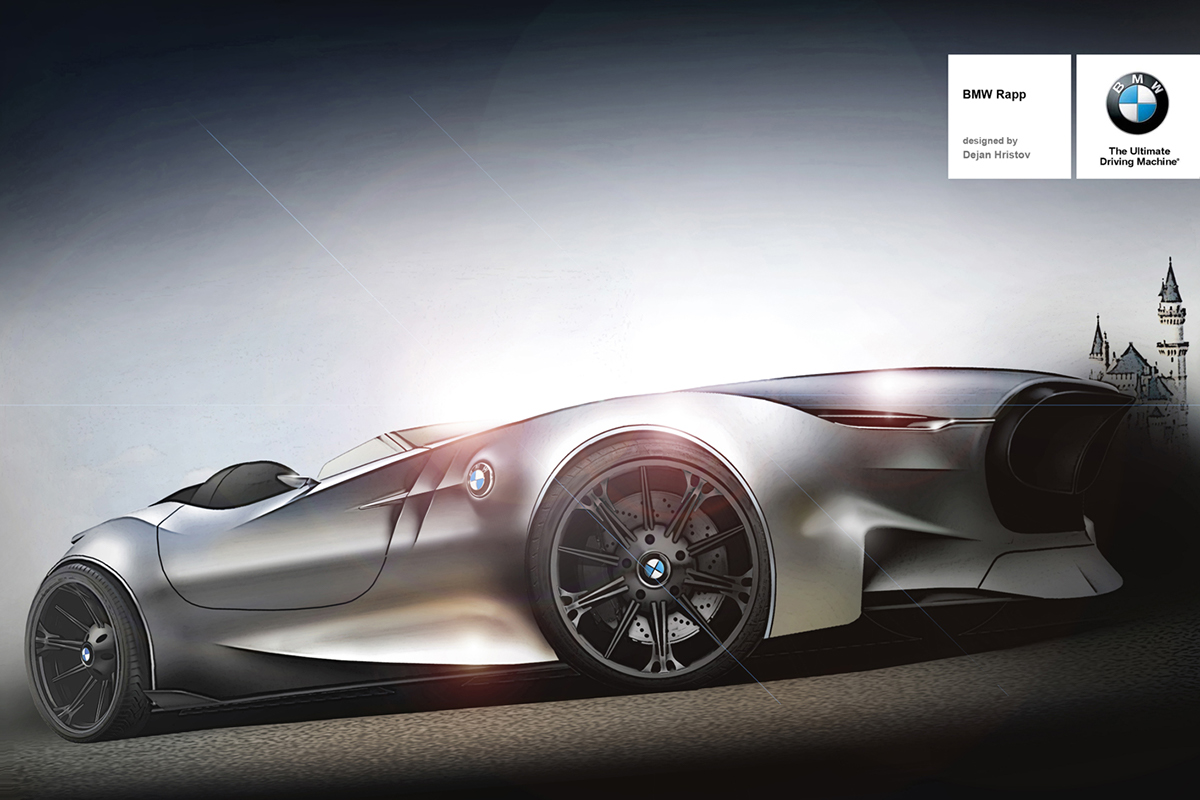 Automatic design，sketch，bmw，Sports car，
