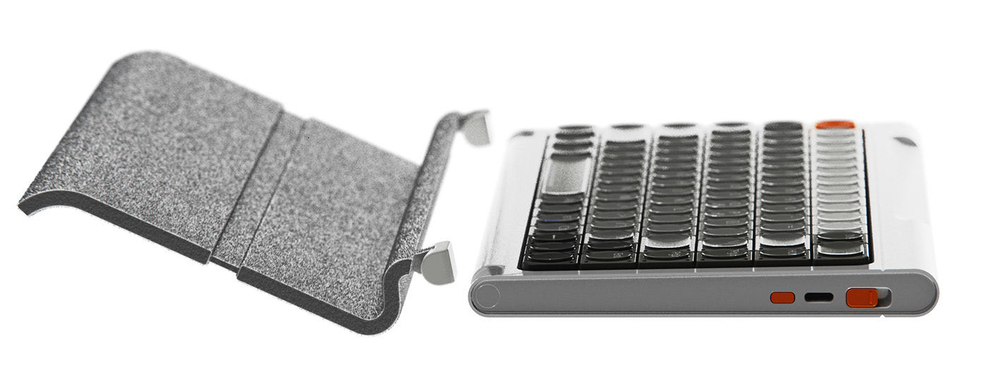 HYUNGWOO SEO，HUE palm rest keyboard，product design，Ergonomics，Patients with carpal tunnel syndrome，3-5 degree angle，