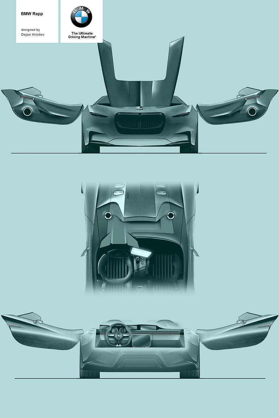 Automatic design，sketch，bmw，Sports car，