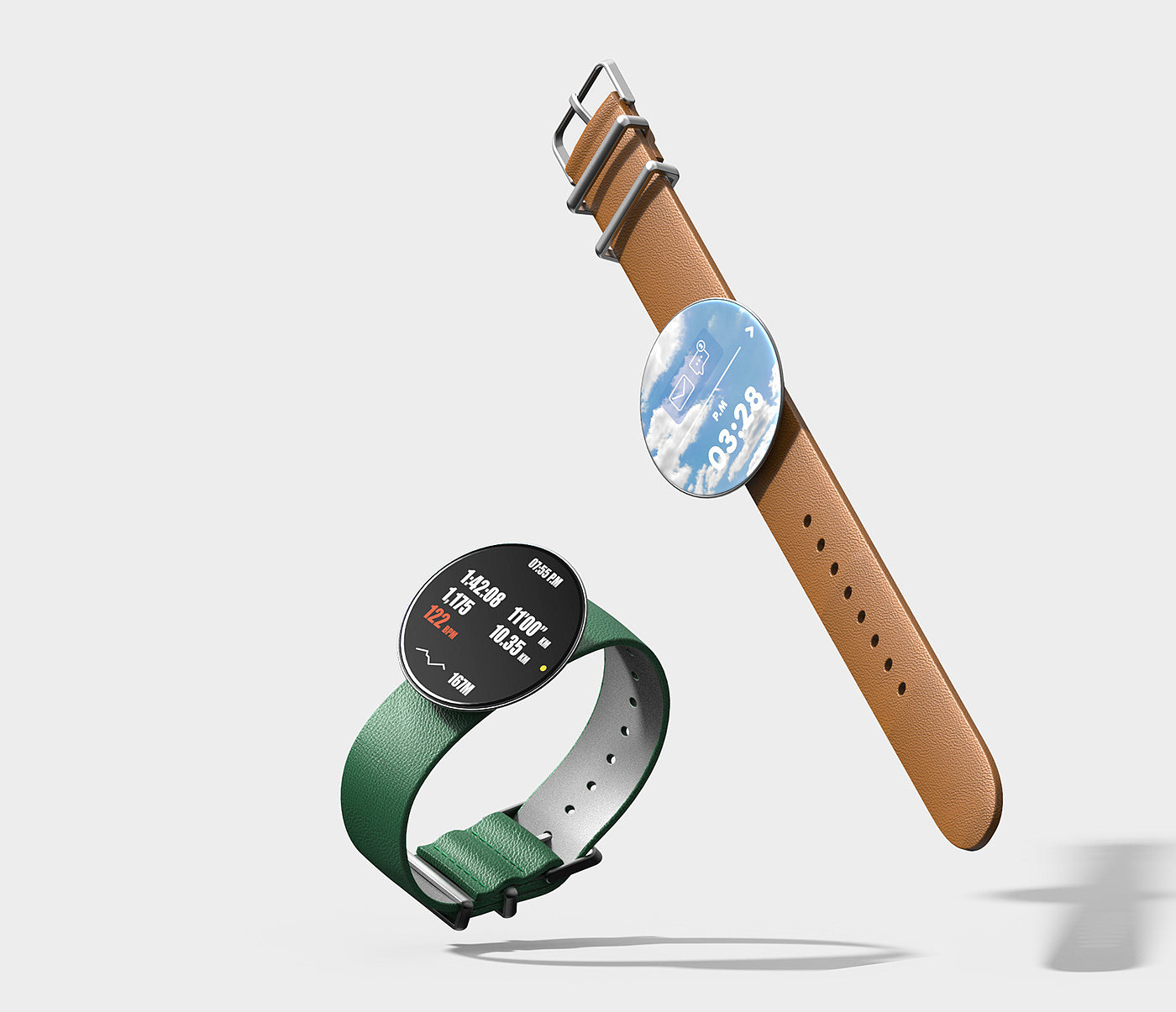 Jeong Kim，Circle，智能手表，产品设计，屏幕倾斜，极简设计，
