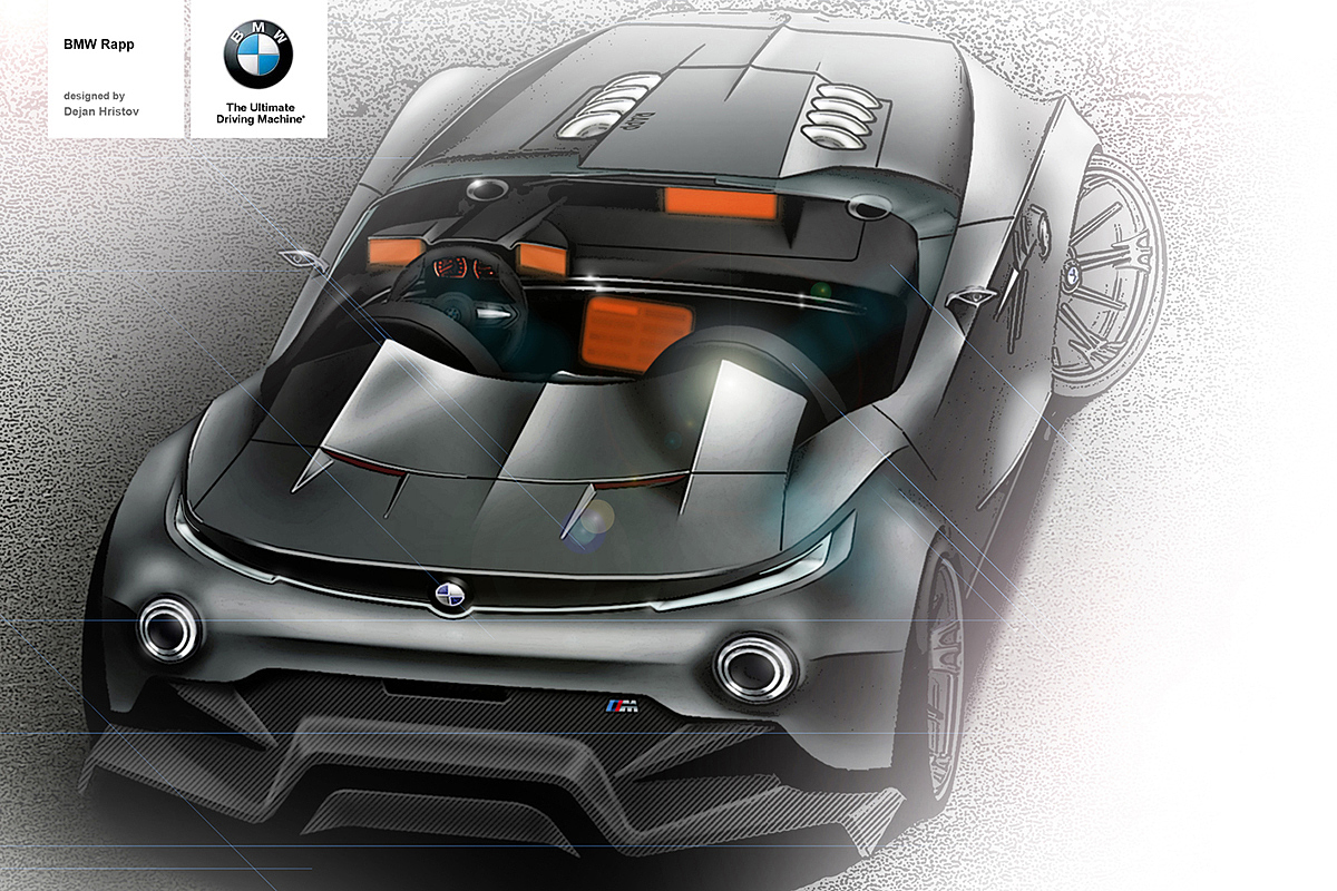 Automatic design，sketch，bmw，Sports car，