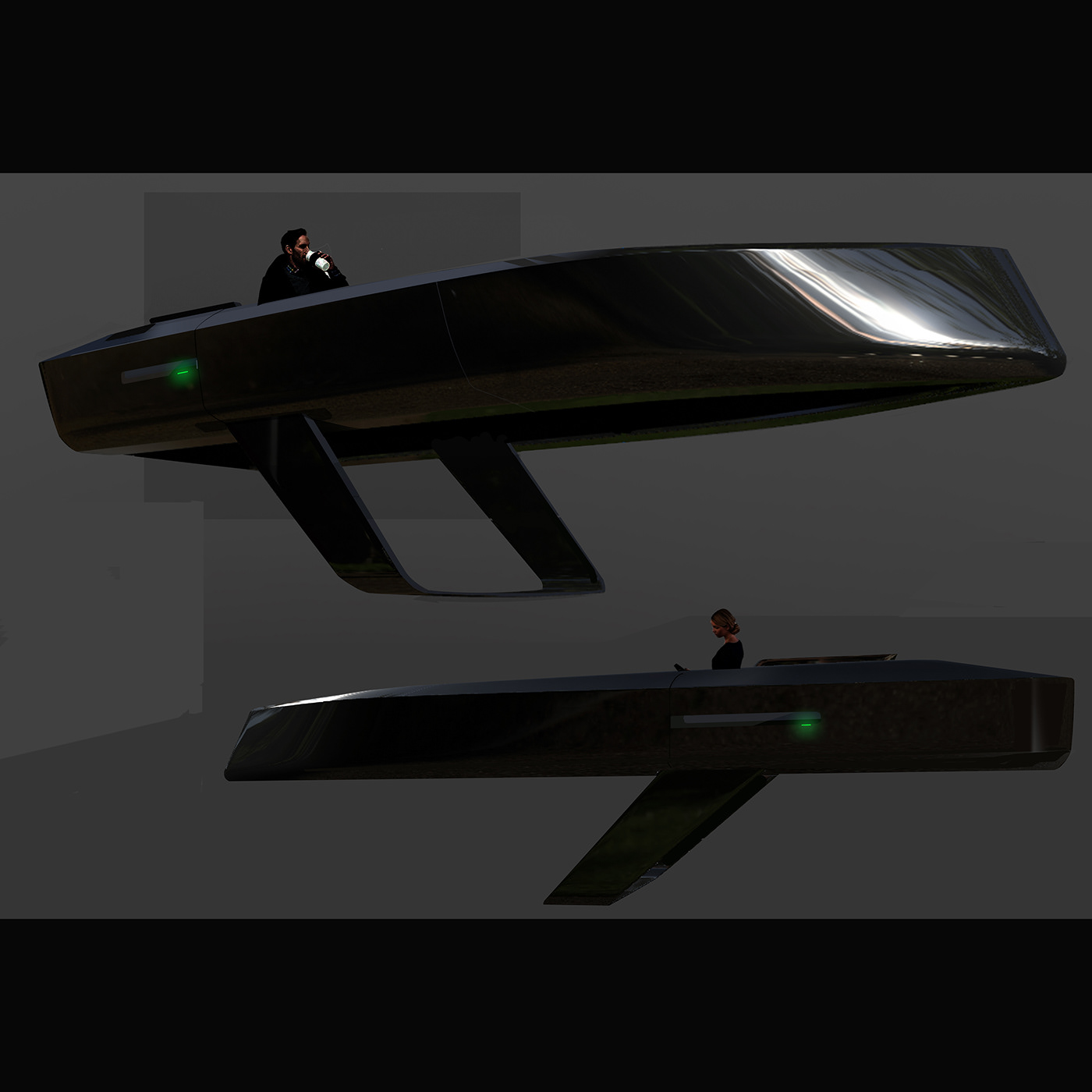 vehicle，automobile，industrial design，Design，Art，Dock，wharf，Charging cruise boat yacht，