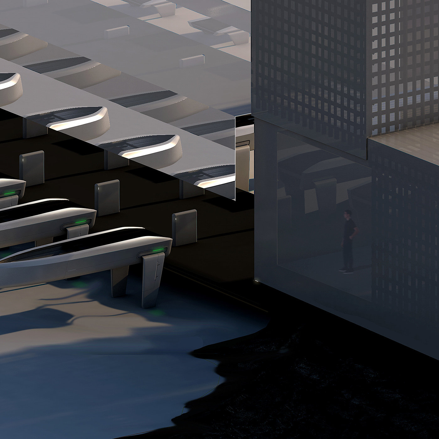 vehicle，automobile，industrial design，Design，Art，Dock，wharf，Charging cruise boat yacht，