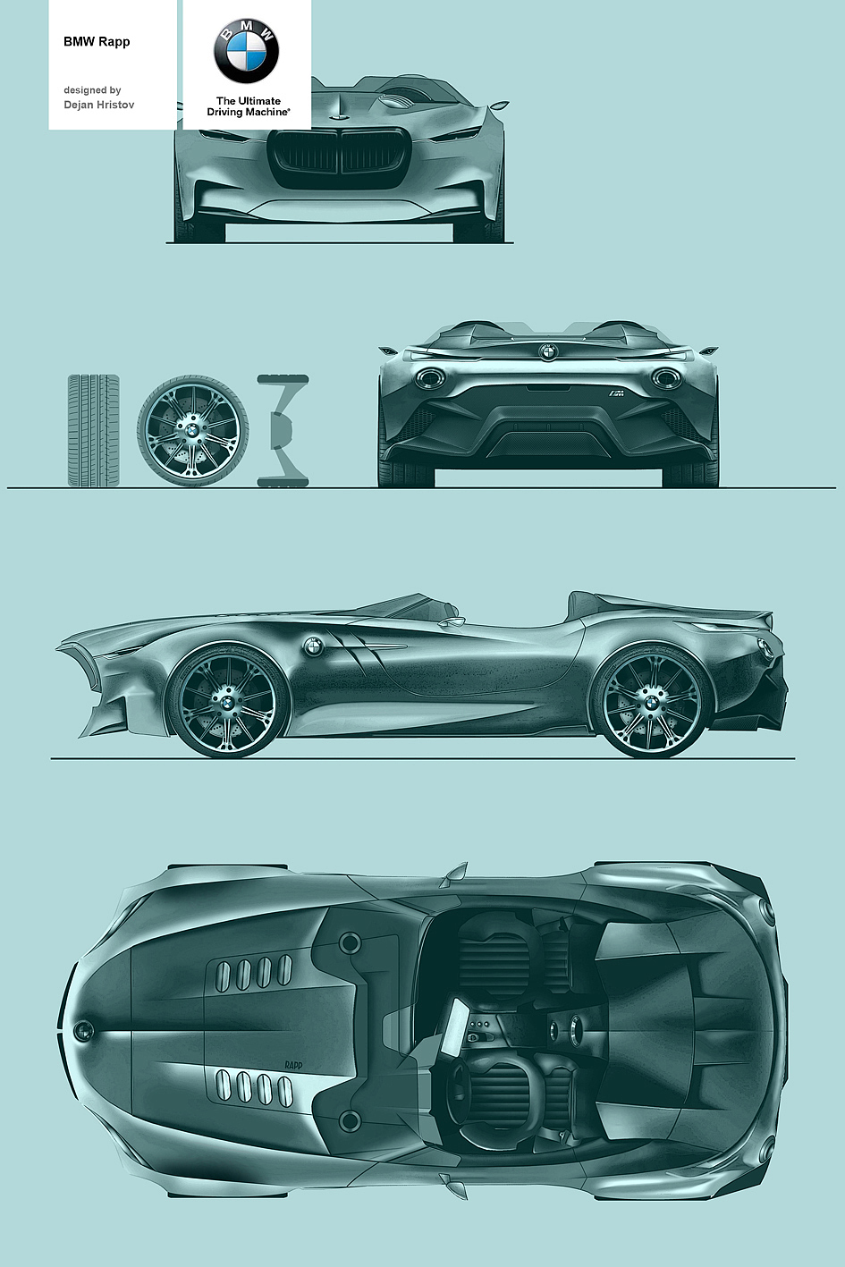 Automatic design，sketch，bmw，Sports car，