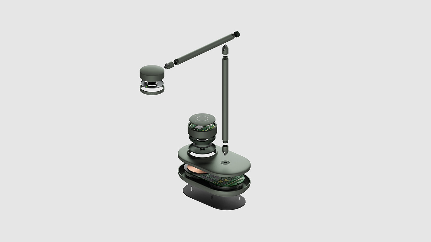 acollective studio，Lyle Kim，Virtual collaboration device，Specula，Removable remote control，Desk lamp，camera，intelligence，