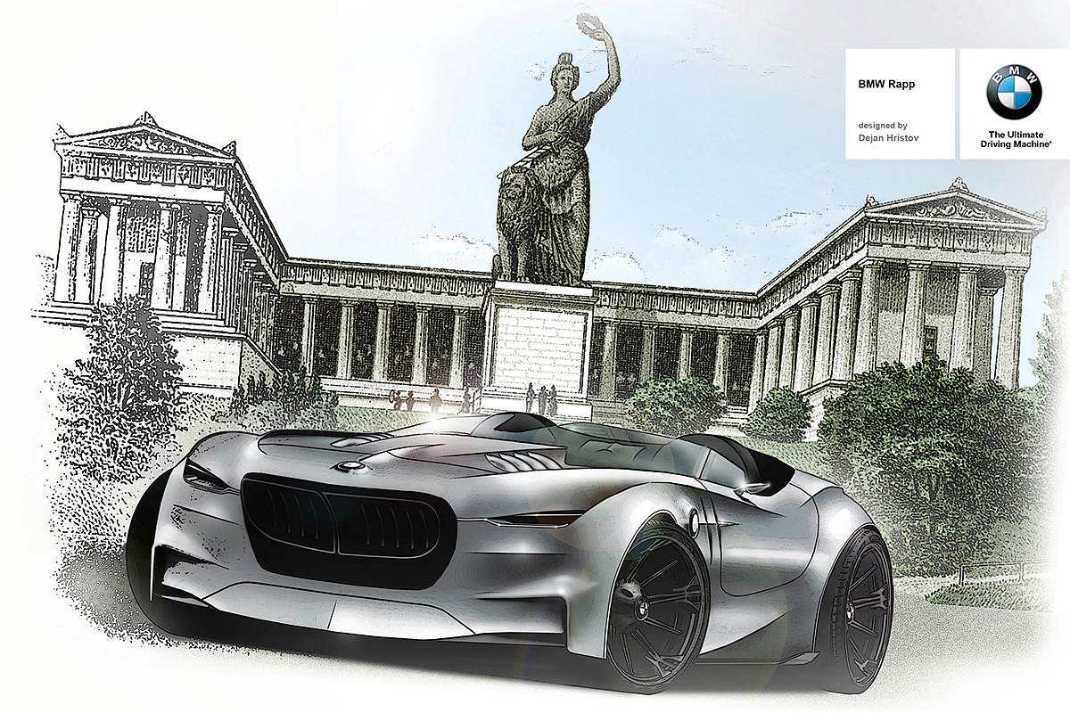 Automatic design，sketch，bmw，Sports car，