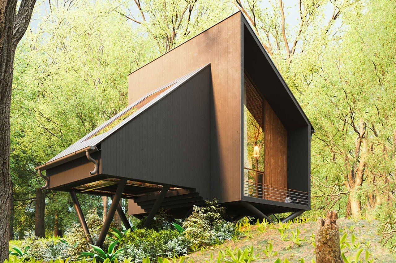 Architecture，Simplicity，on vacation，Wooden house，Design，
