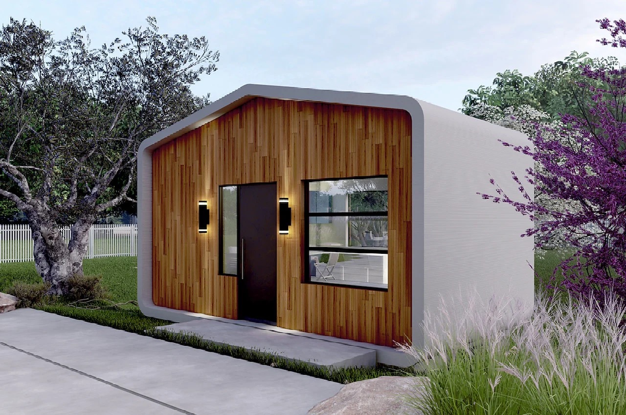 用回收塑料3d打印简易小房子 - 普象网