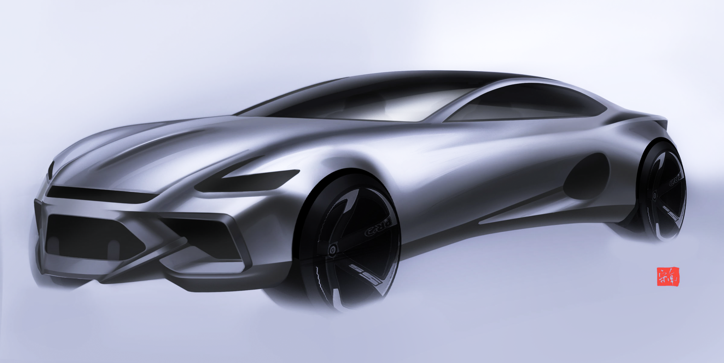 vehicle，industrial design，Hand drawn，photoshop，automobile，sketch，