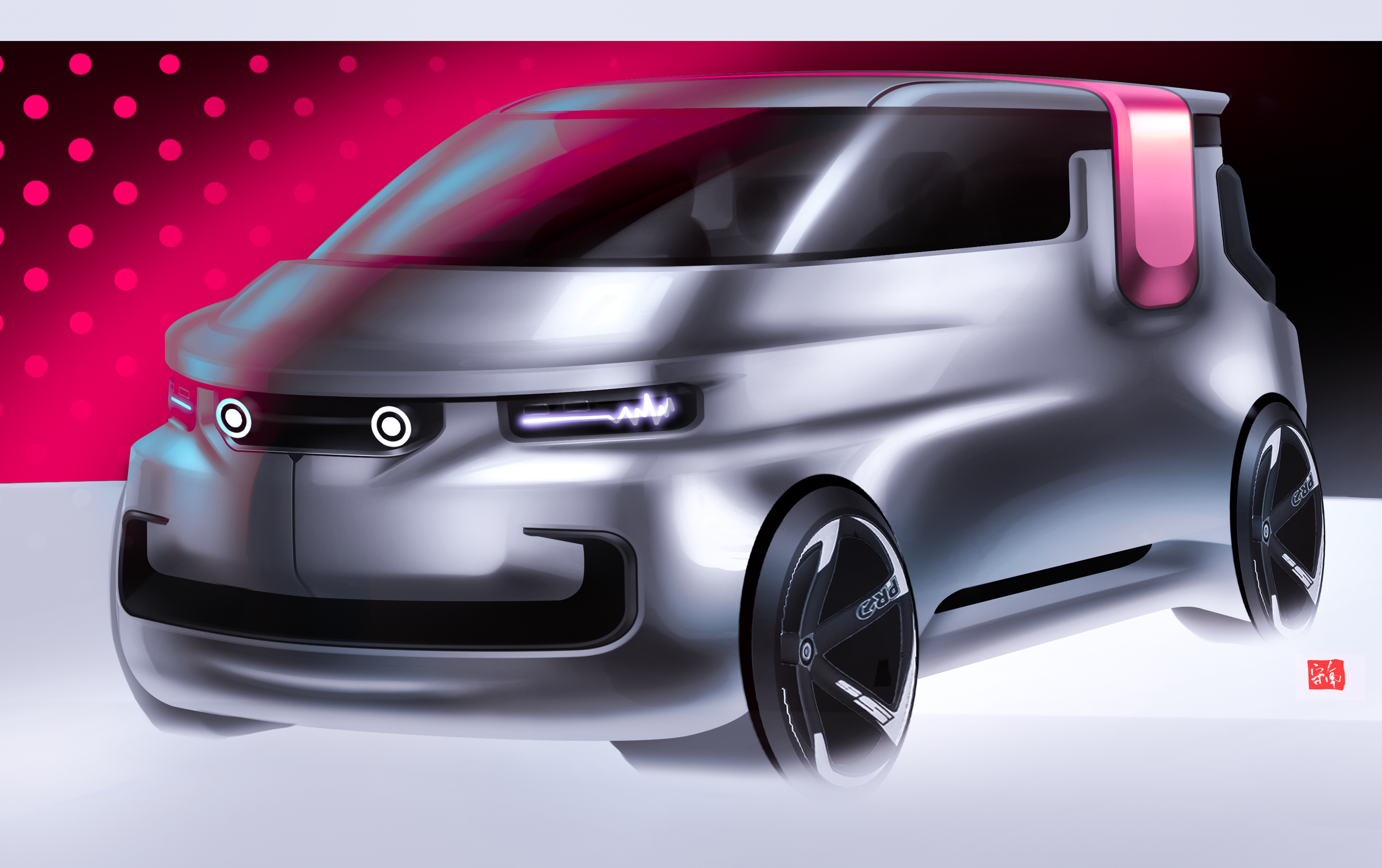 vehicle，industrial design，Hand drawn，photoshop，automobile，sketch，