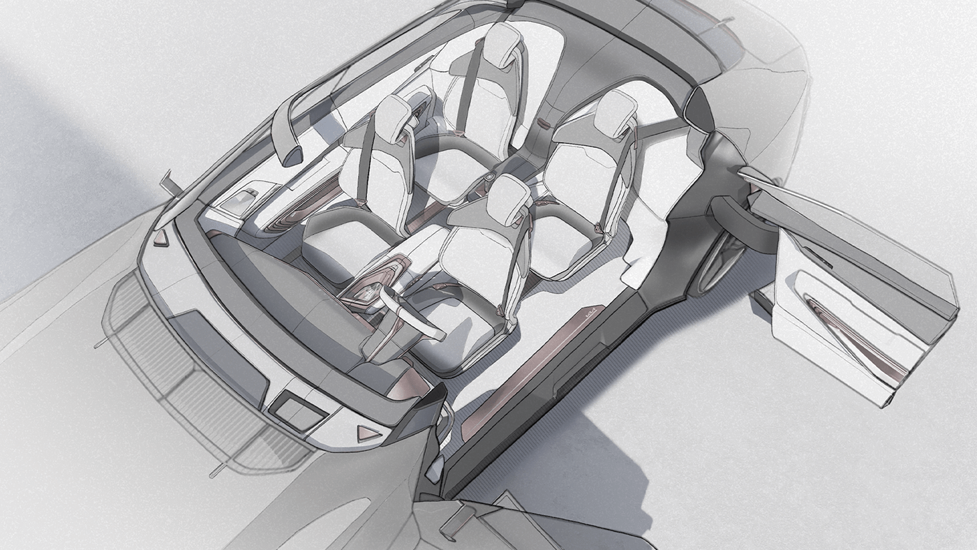 KIA EV5，conceptual design，automobile，vehicle，