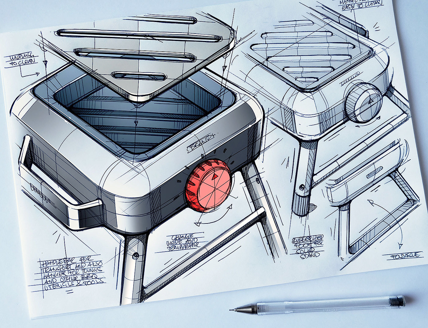 Hand drawn，sketch，product design，industrial design，