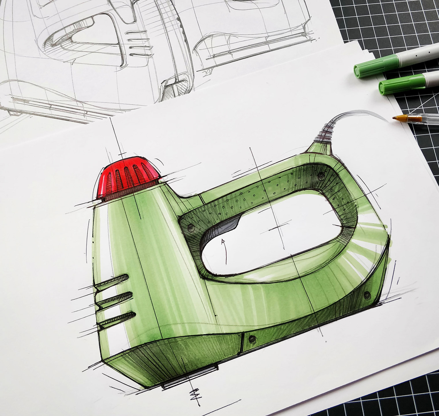 Hand drawn，sketch，product design，industrial design，