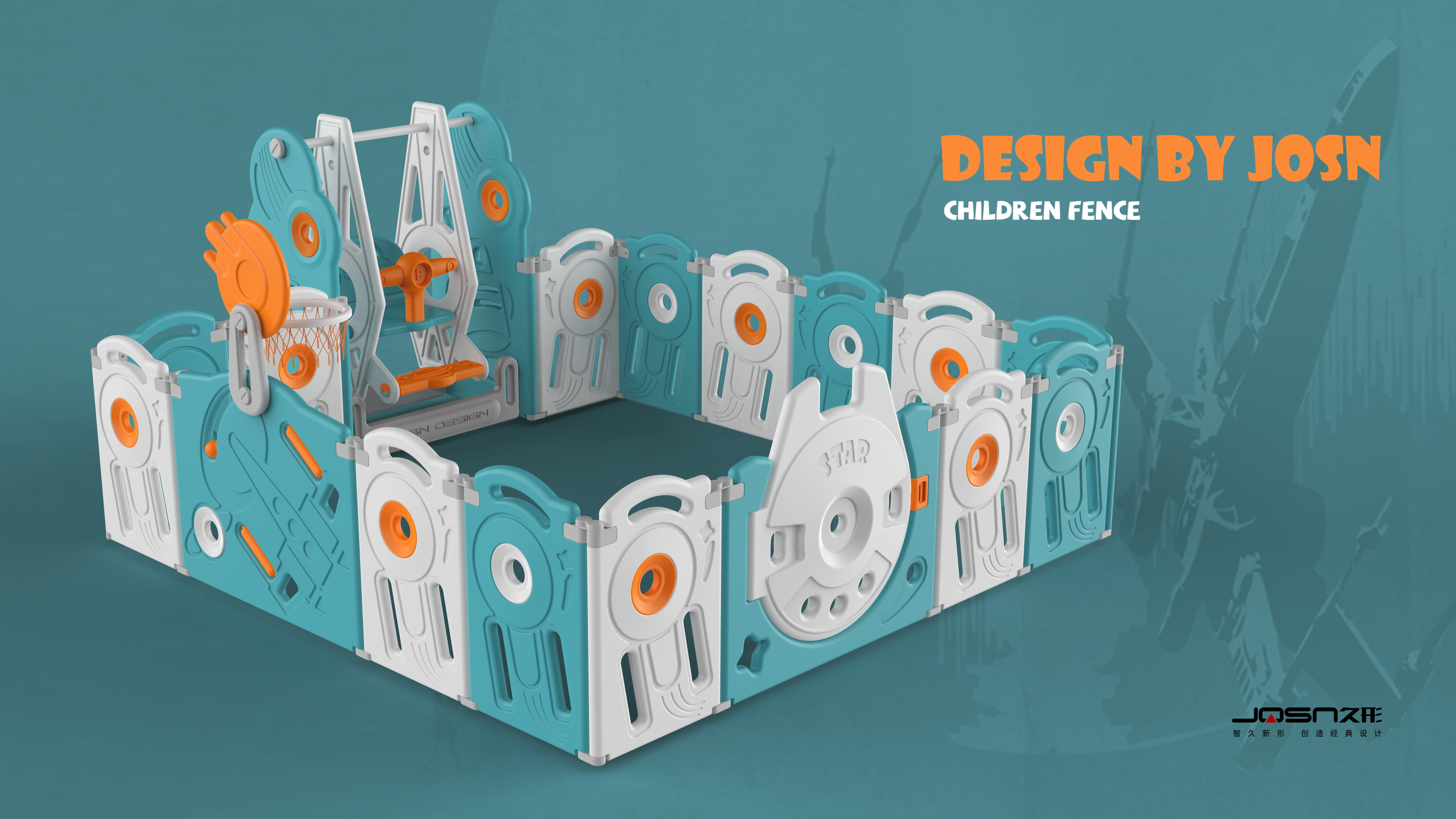 enclosure，Children's slide，Children's basketball stand，product design，Mother and baby，Infant child，Children's products，Children's fence，