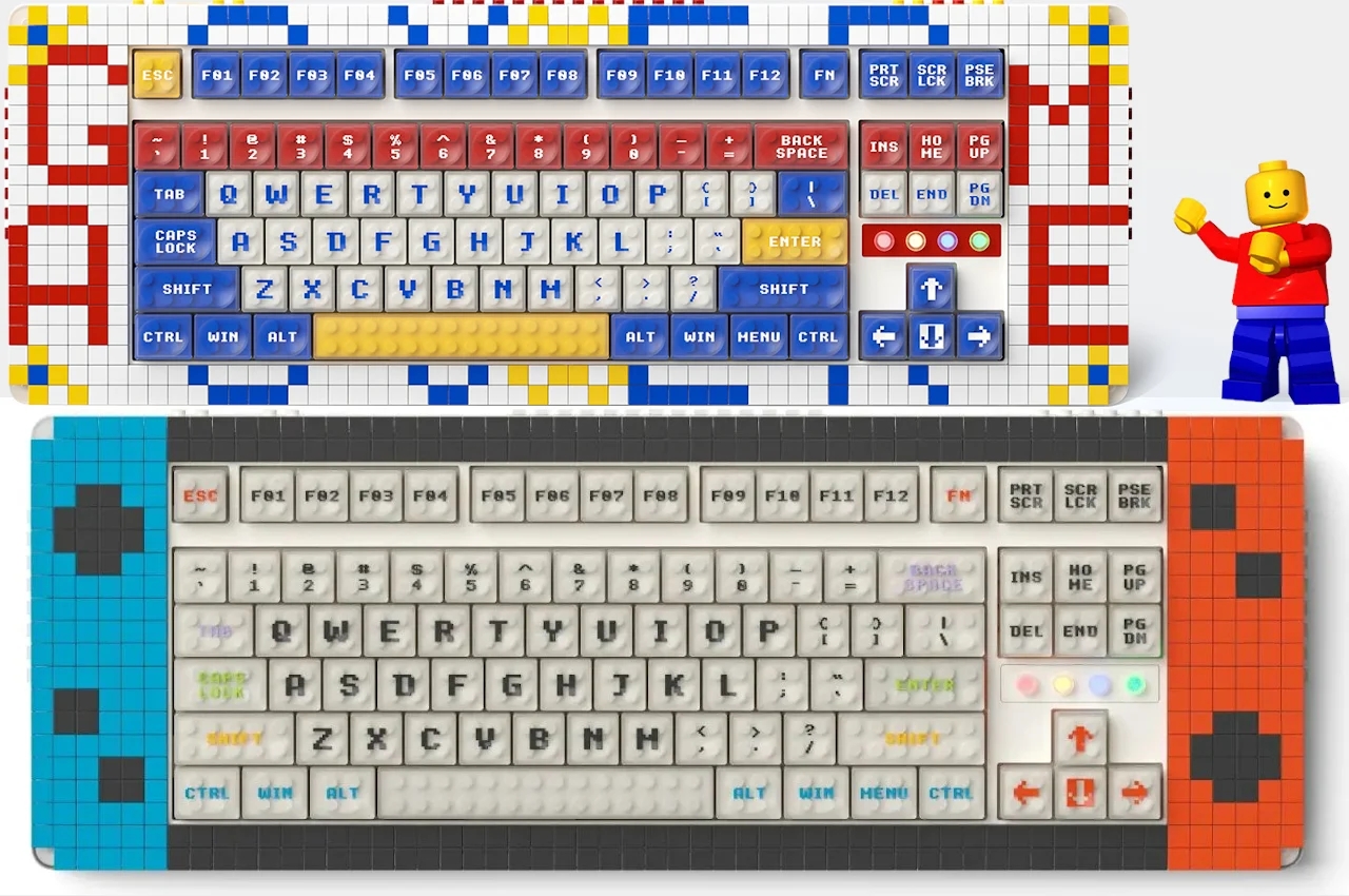 MelGeek Pixel，Mechanical keyboard，Digital accessories，Lego，