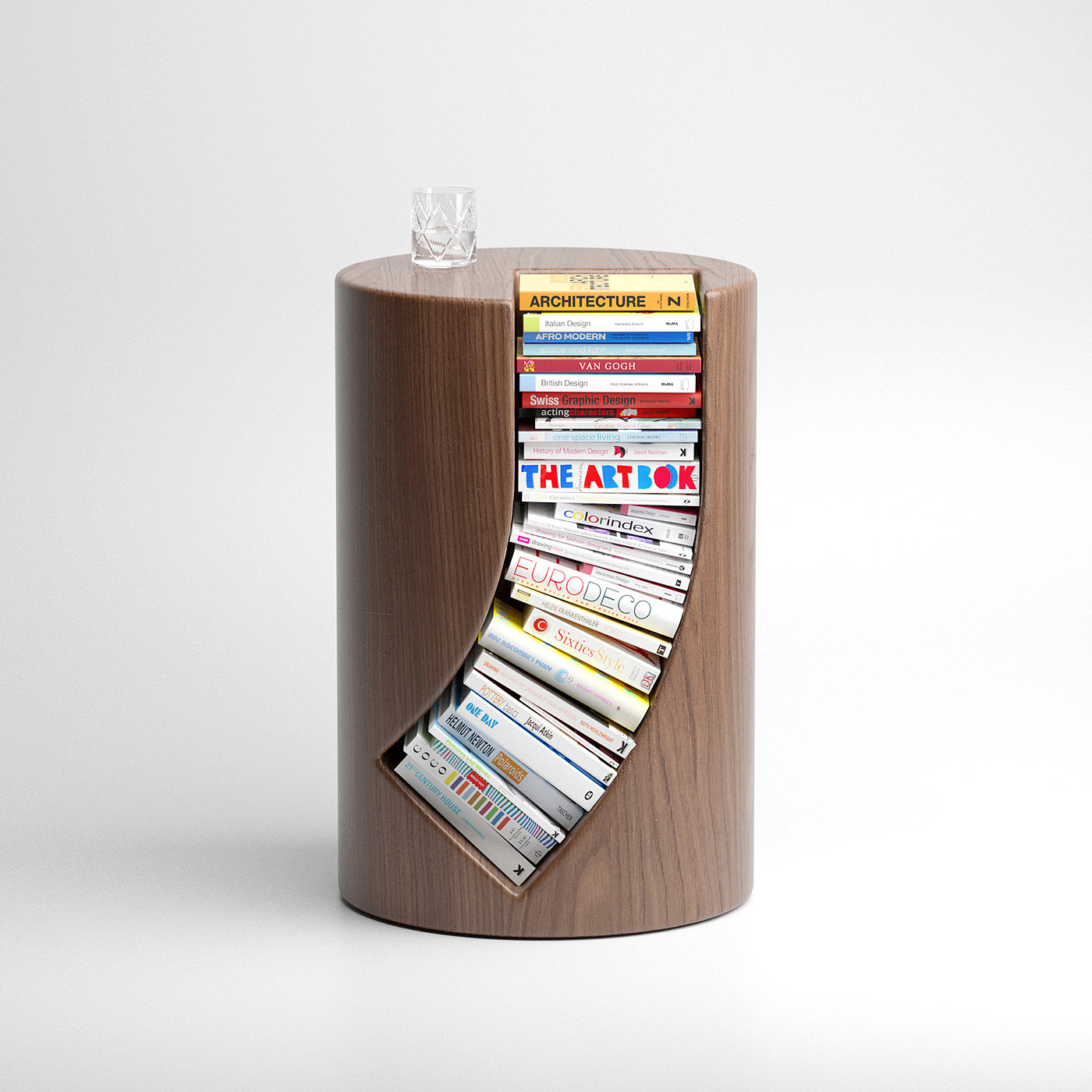 Sea Foam，Bookgroove，Bookshelf table，product design，