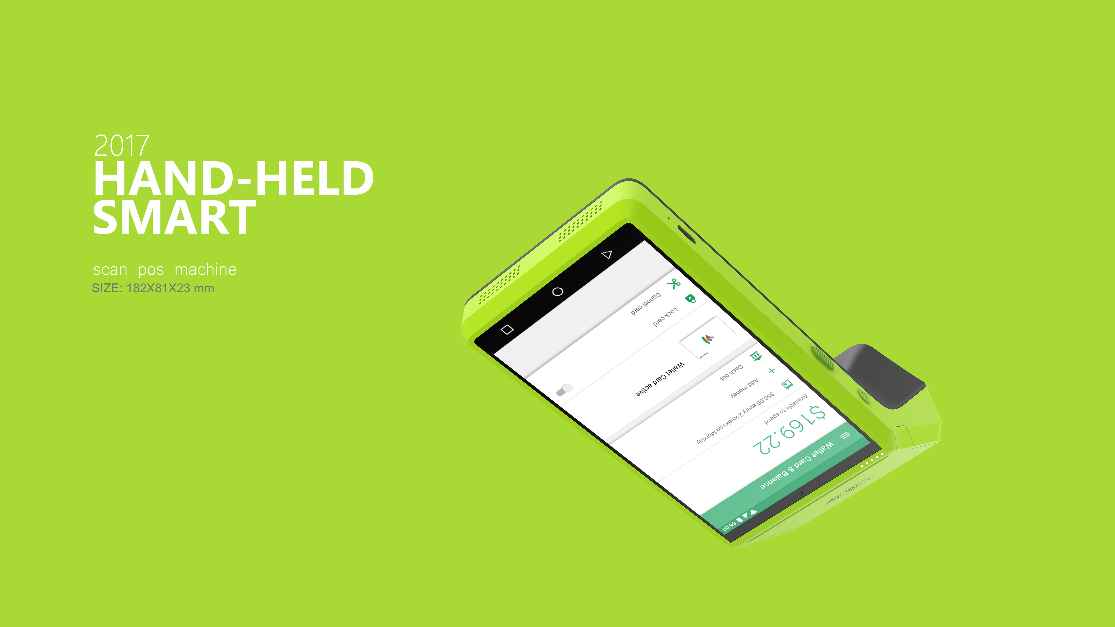 poos，POOS machine，Handheld device，payment，