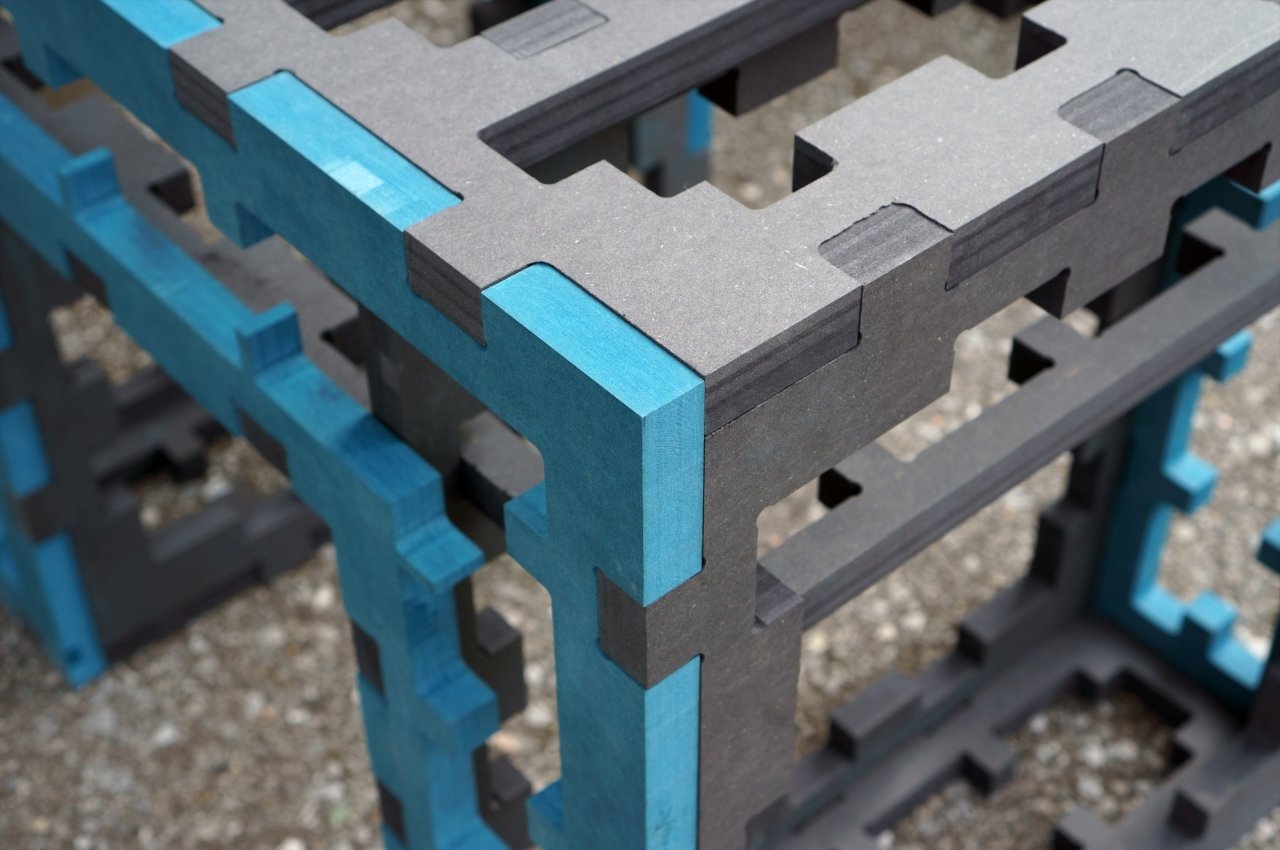 product design，TWINS-MDF，Reduce material waste，chair，Modern style，