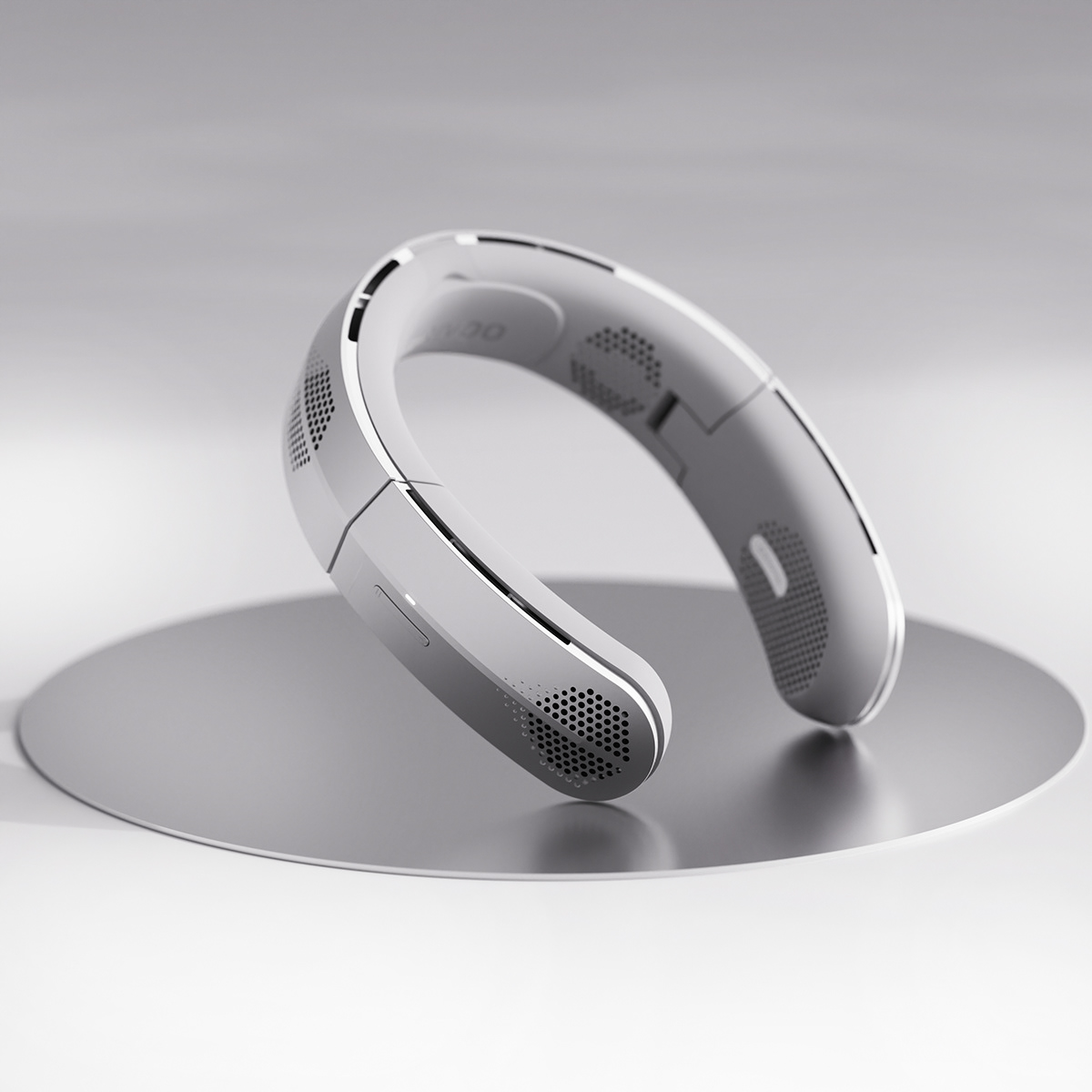 Electric fan，At the neckline，neckband，Metal，