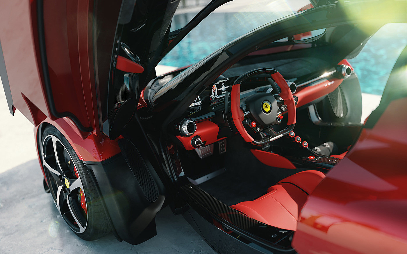 Sports car，CG scenario，Laferrari，f1，