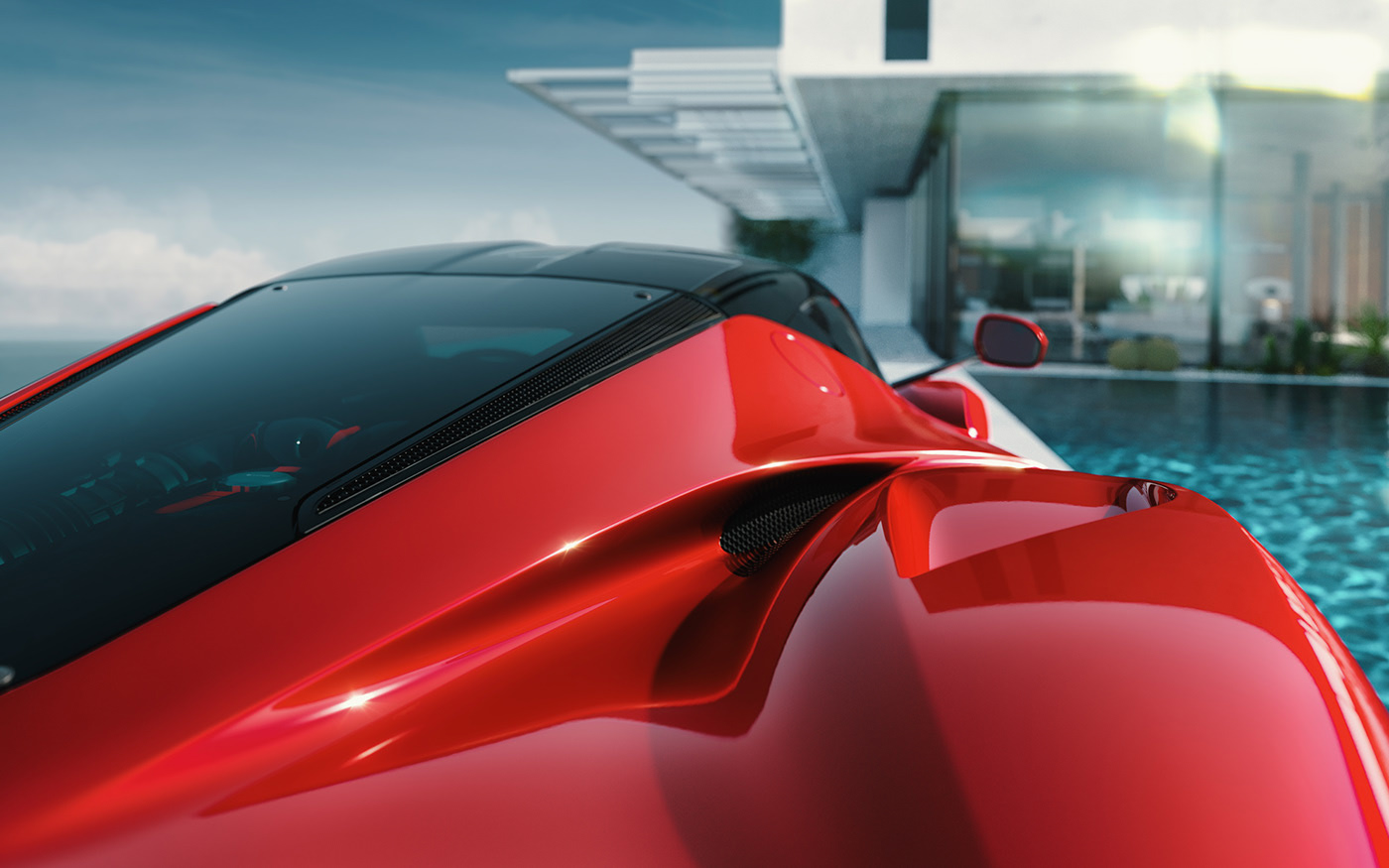 Sports car，CG scenario，Laferrari，f1，