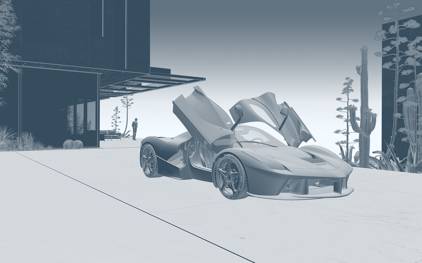 Sports car，CG scenario，Laferrari，f1，