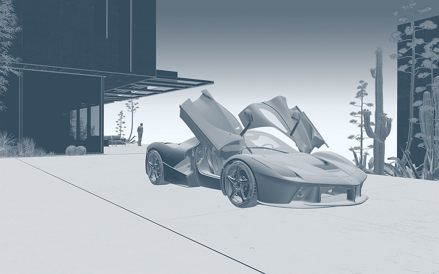 Sports car，CG scenario，Laferrari，f1，