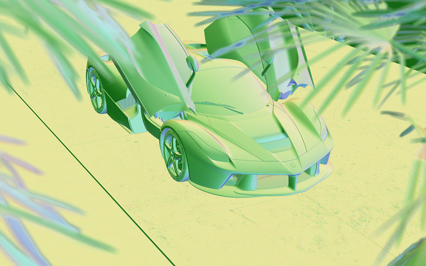 Sports car，CG scenario，Laferrari，f1，