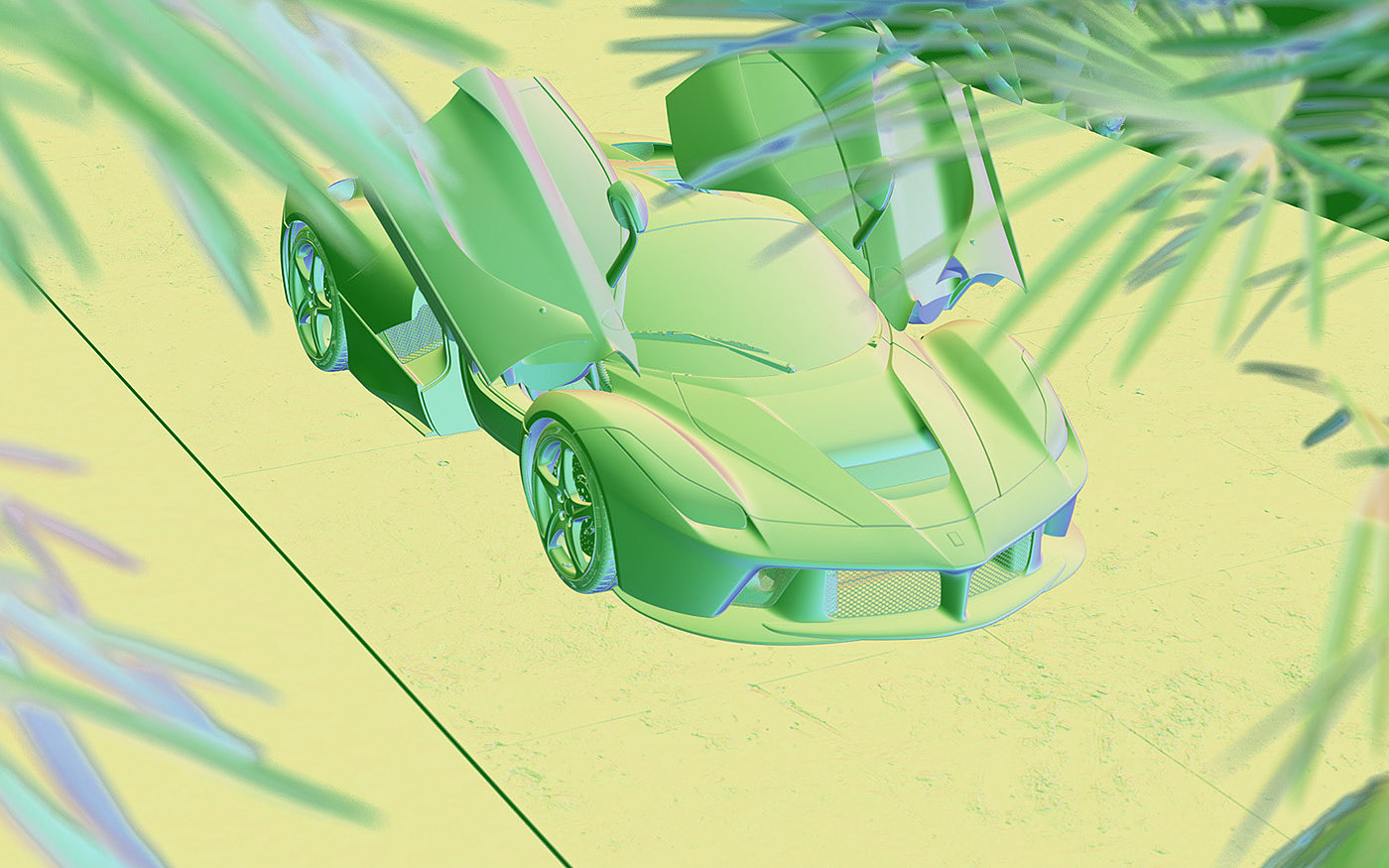 Sports car，CG scenario，Laferrari，f1，