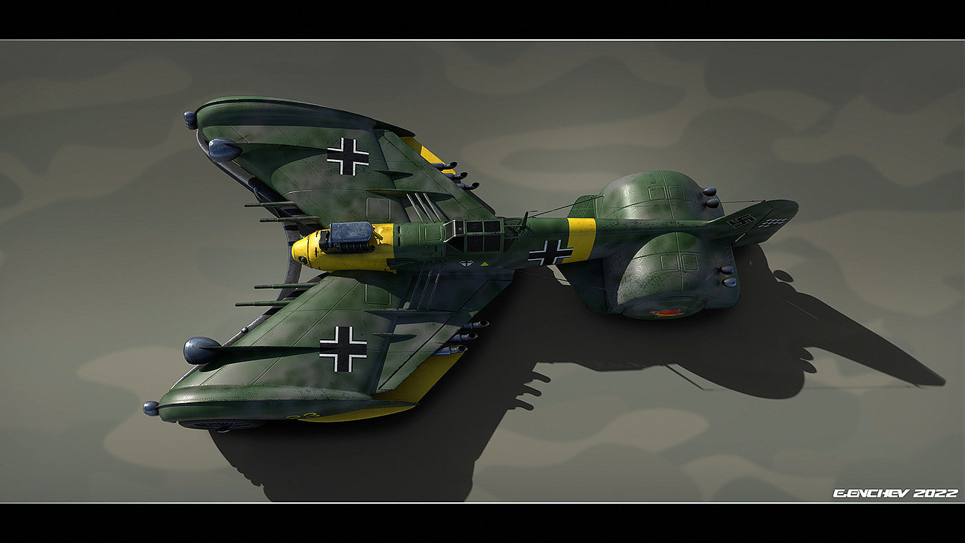Messerschmitt，飞艇，概念设计，