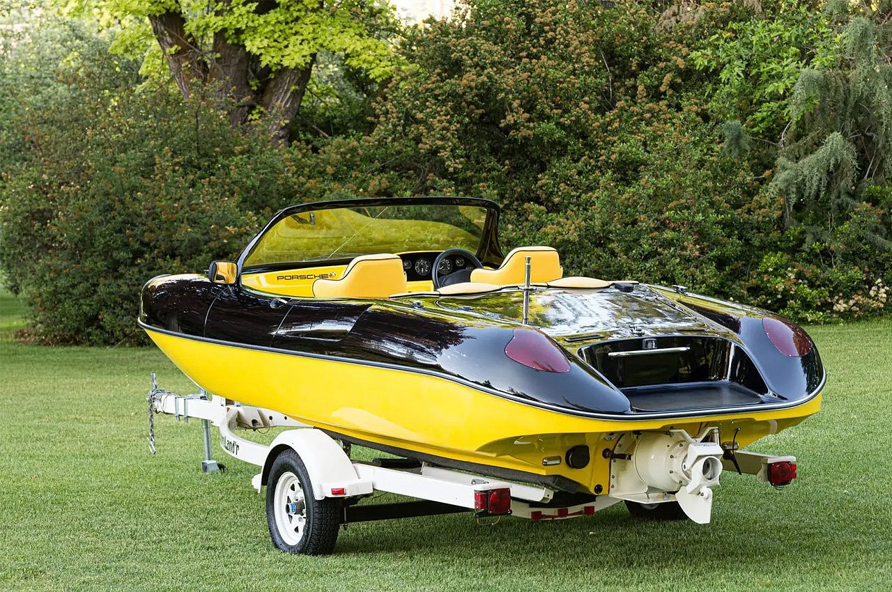 Speedboat，Porsche，vehicle，automobile，industrial design，