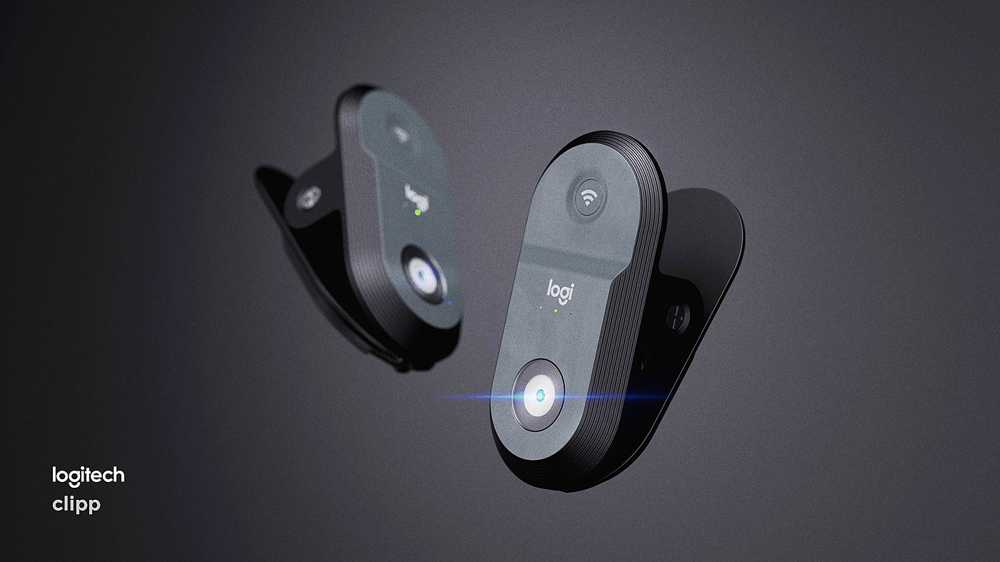 Webcam，product design，Clipp，Minimalism，Logitech，