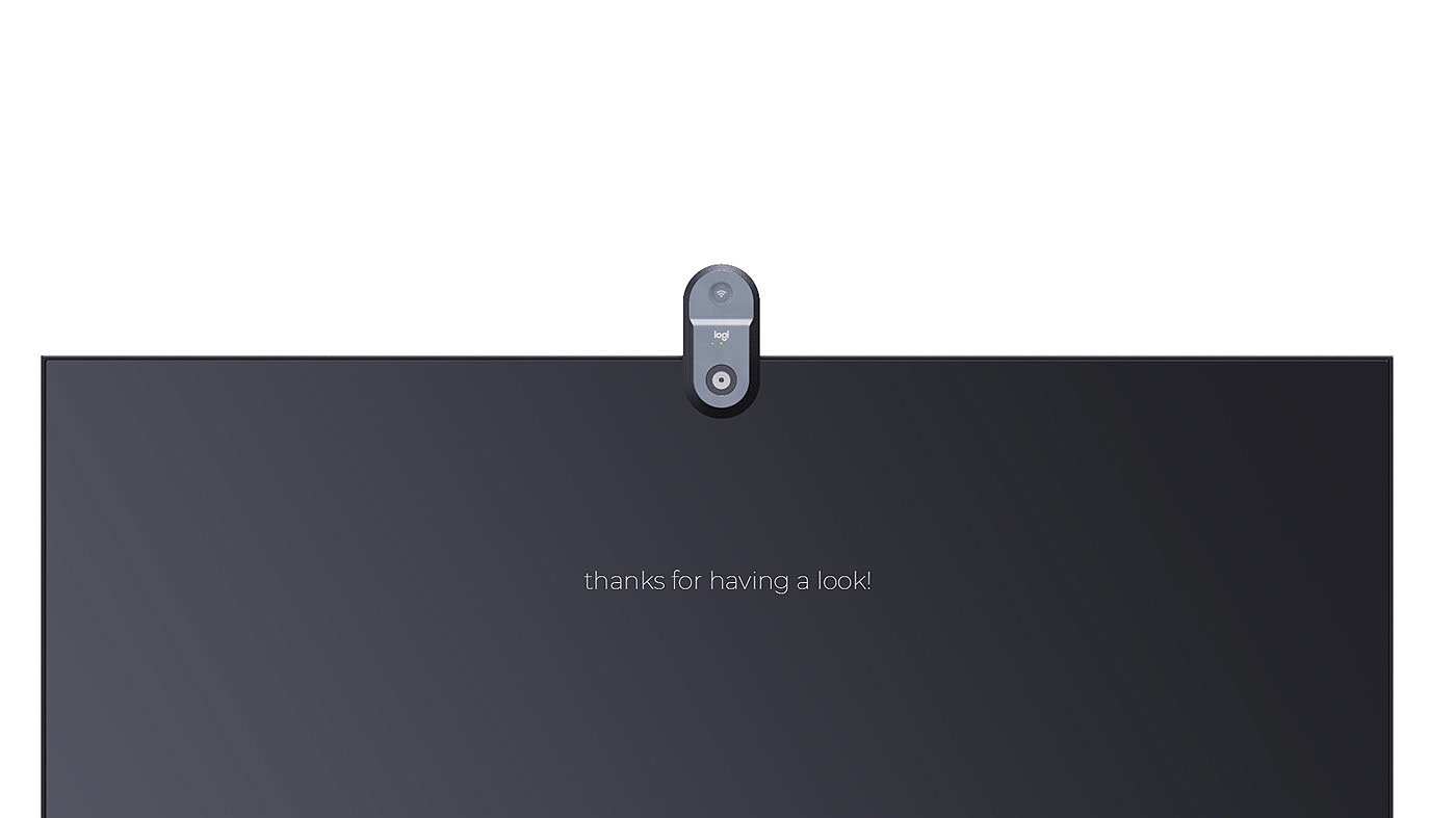 Webcam，product design，Clipp，Minimalism，Logitech，