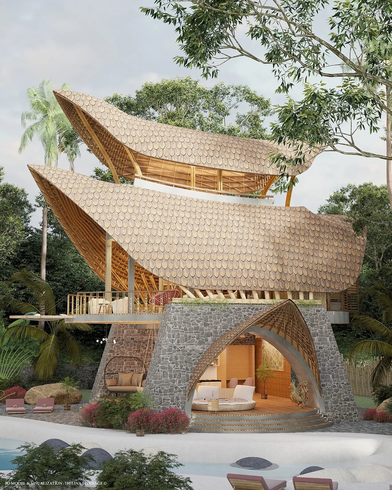 Bali，Seaside villa，modularization，