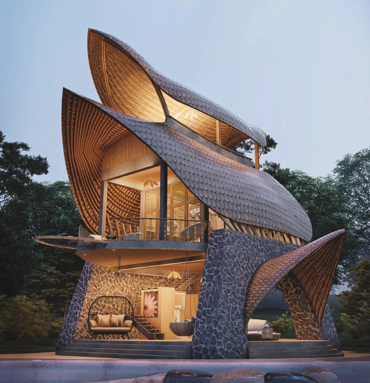 Bali，Seaside villa，modularization，