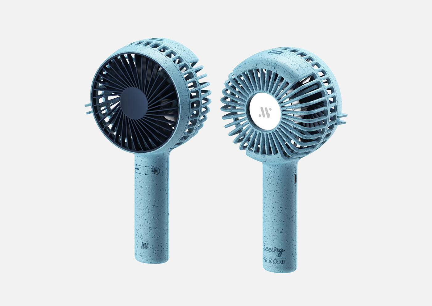 Convene fan，hold，Appearance design，